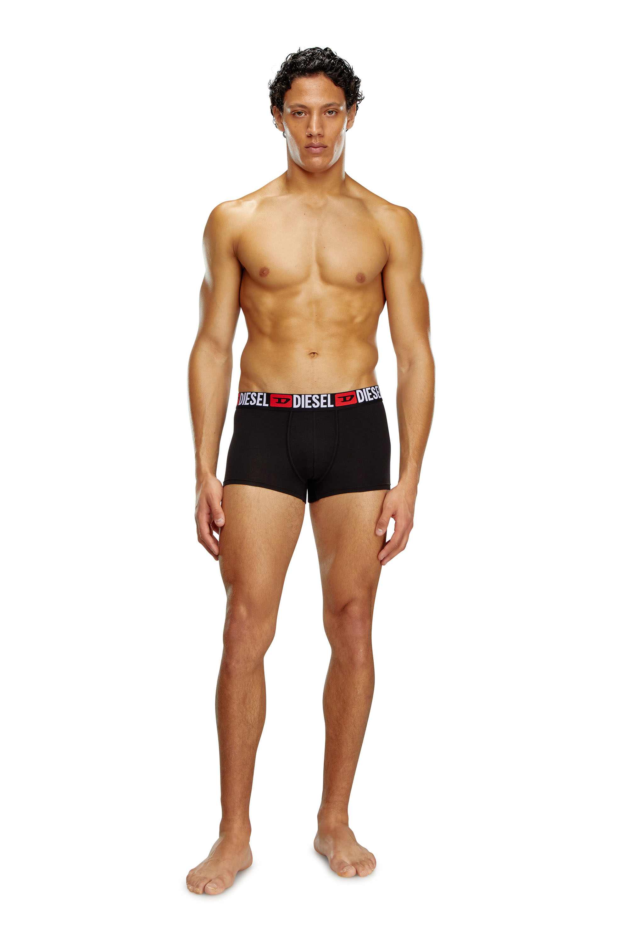 Black Three-pack of all-over logo waist boxers