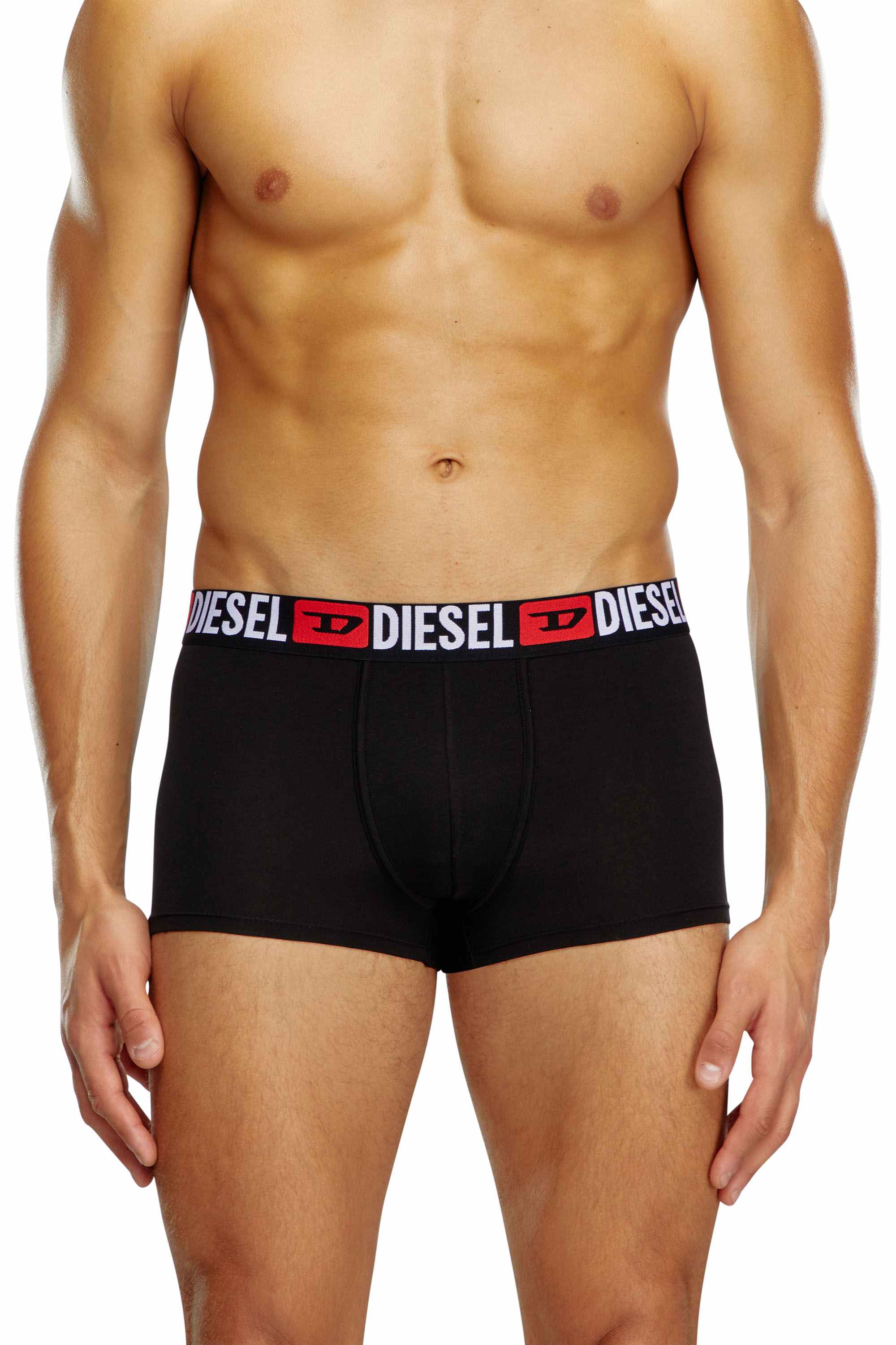 Black Three-pack of all-over logo waist boxers