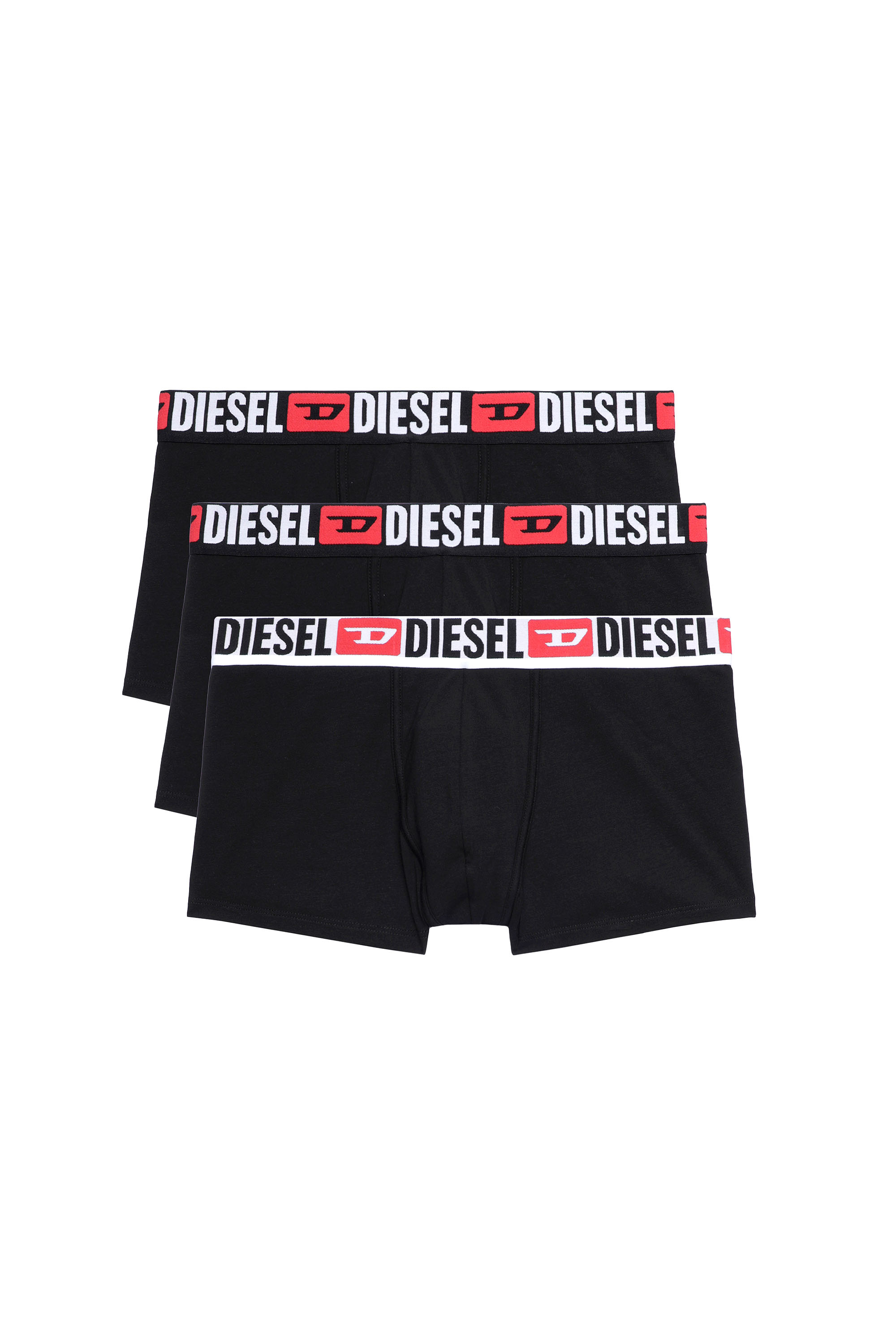 Black Three-pack of all-over logo waist boxers