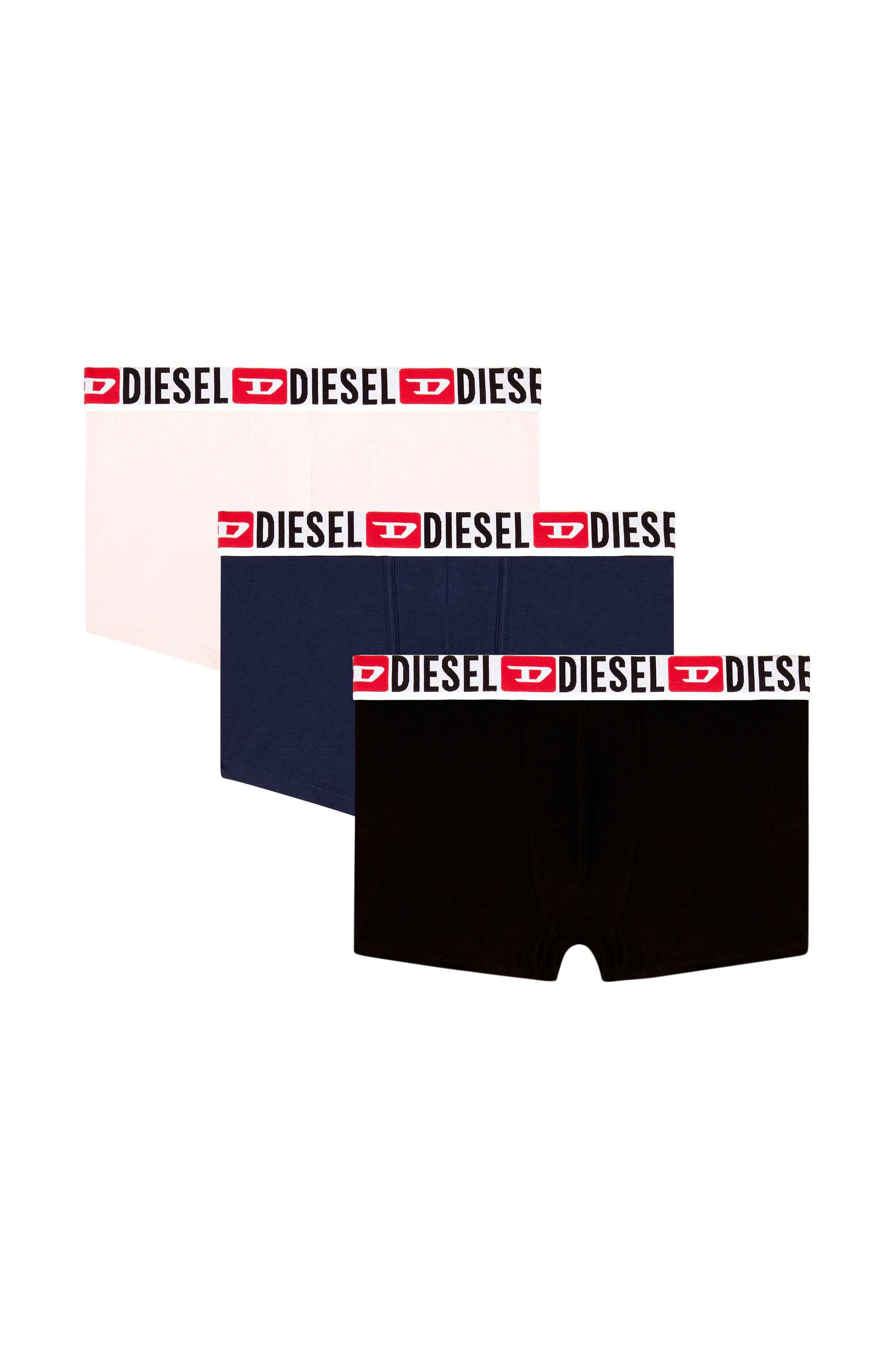 Multicolor Three-pack of all-over logo waist boxers