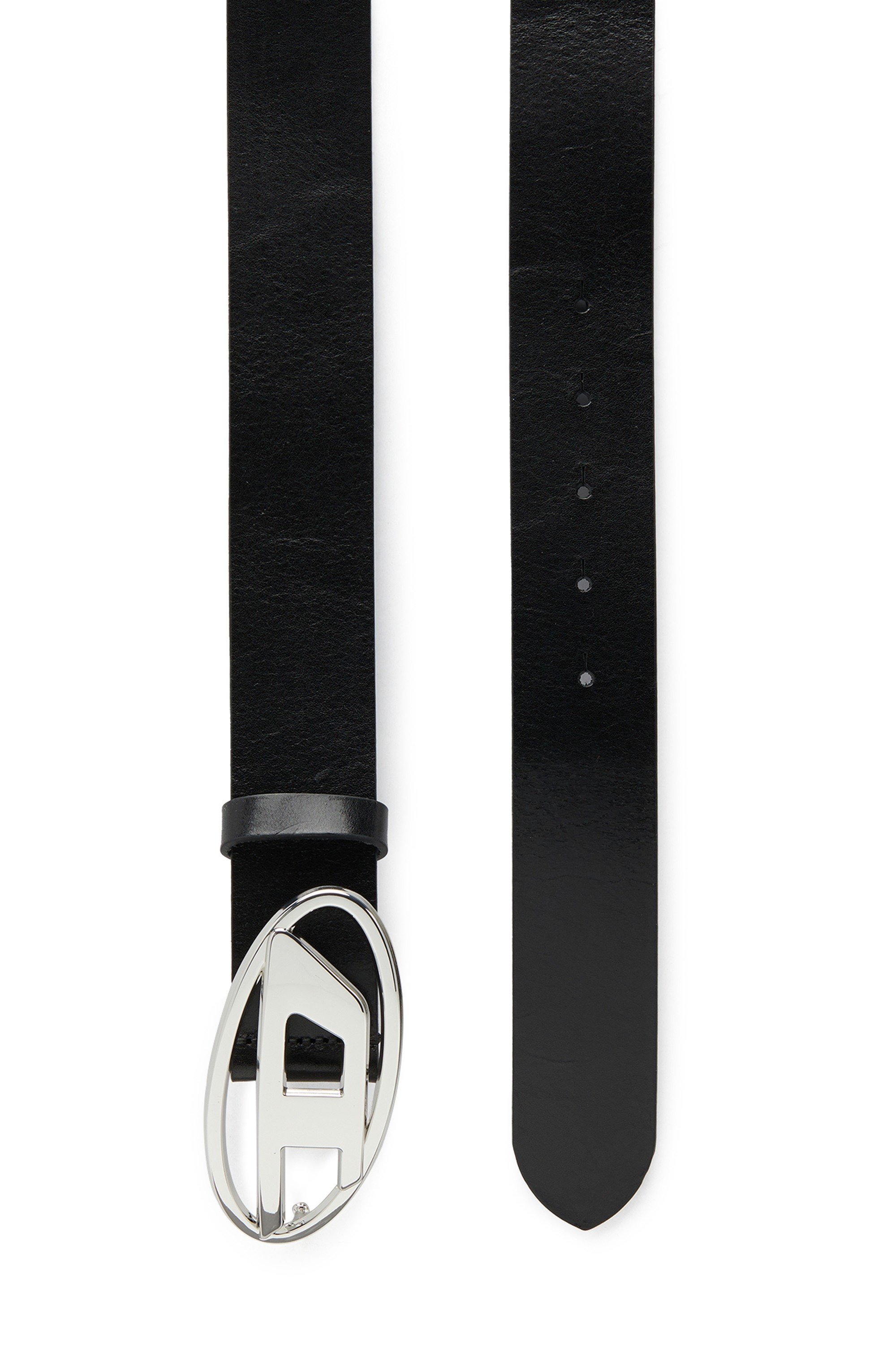 Black 3.9cm belt with D logo buckle