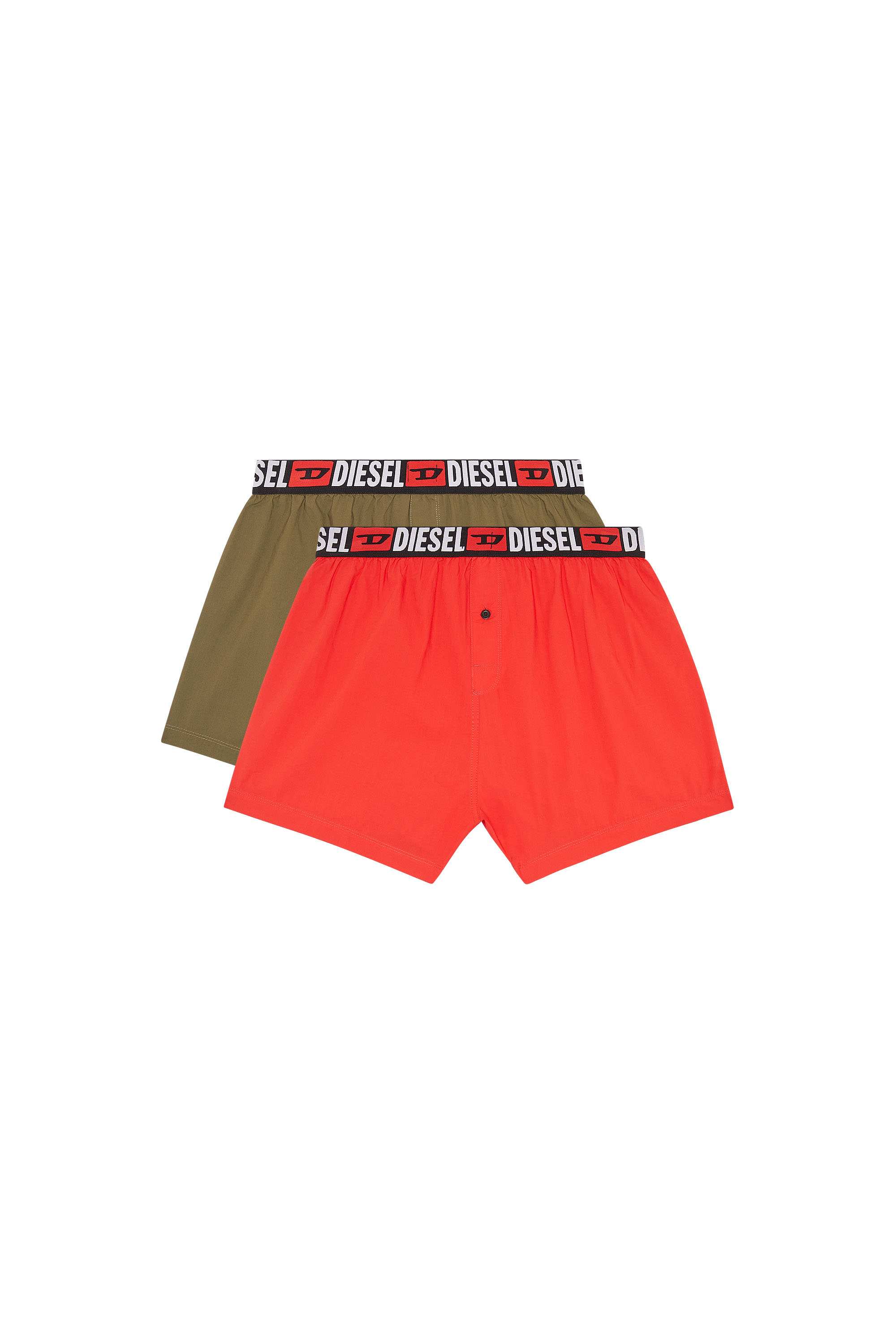 Red Two-pack boxers with logo waist