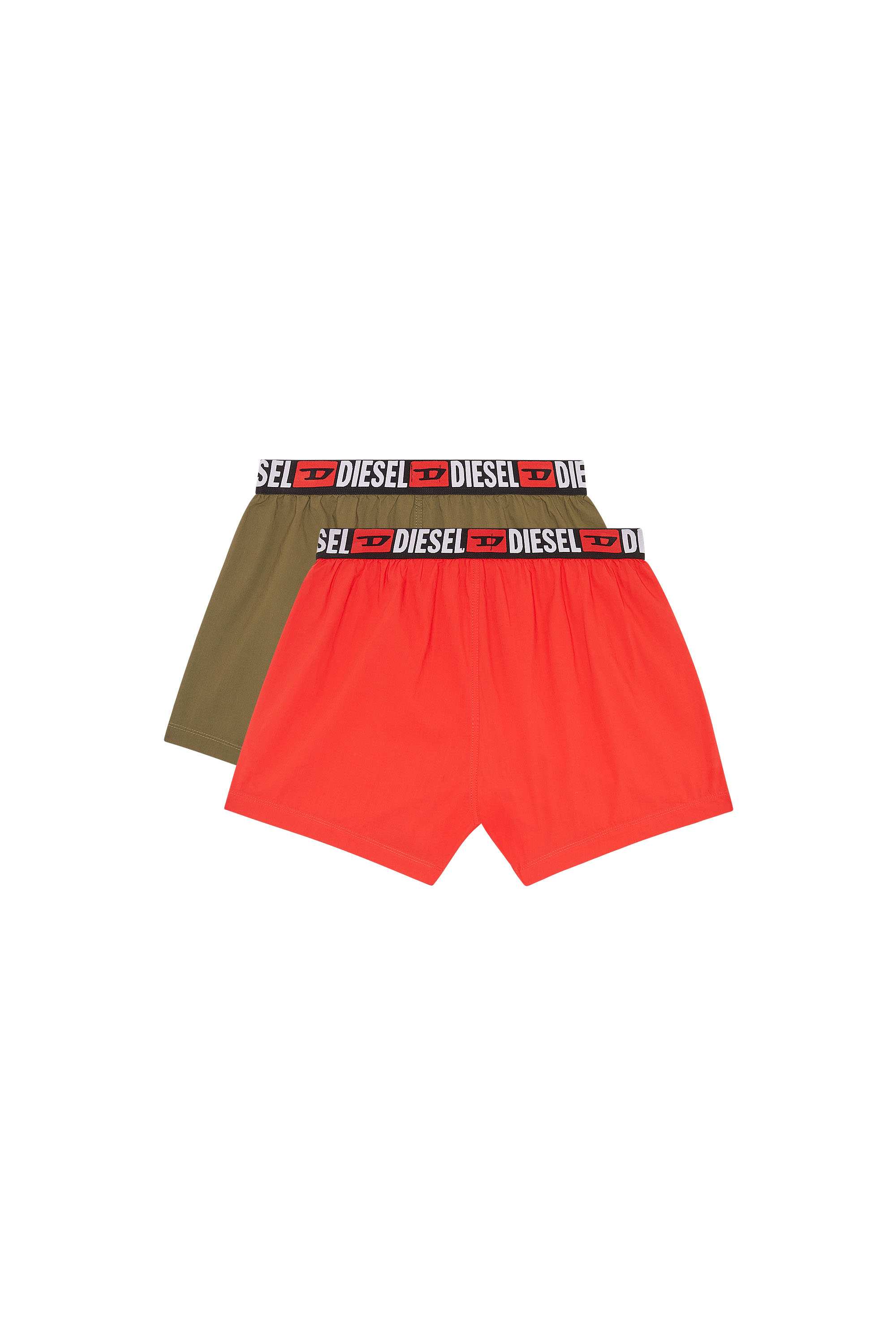 Red Two-pack boxers with logo waist