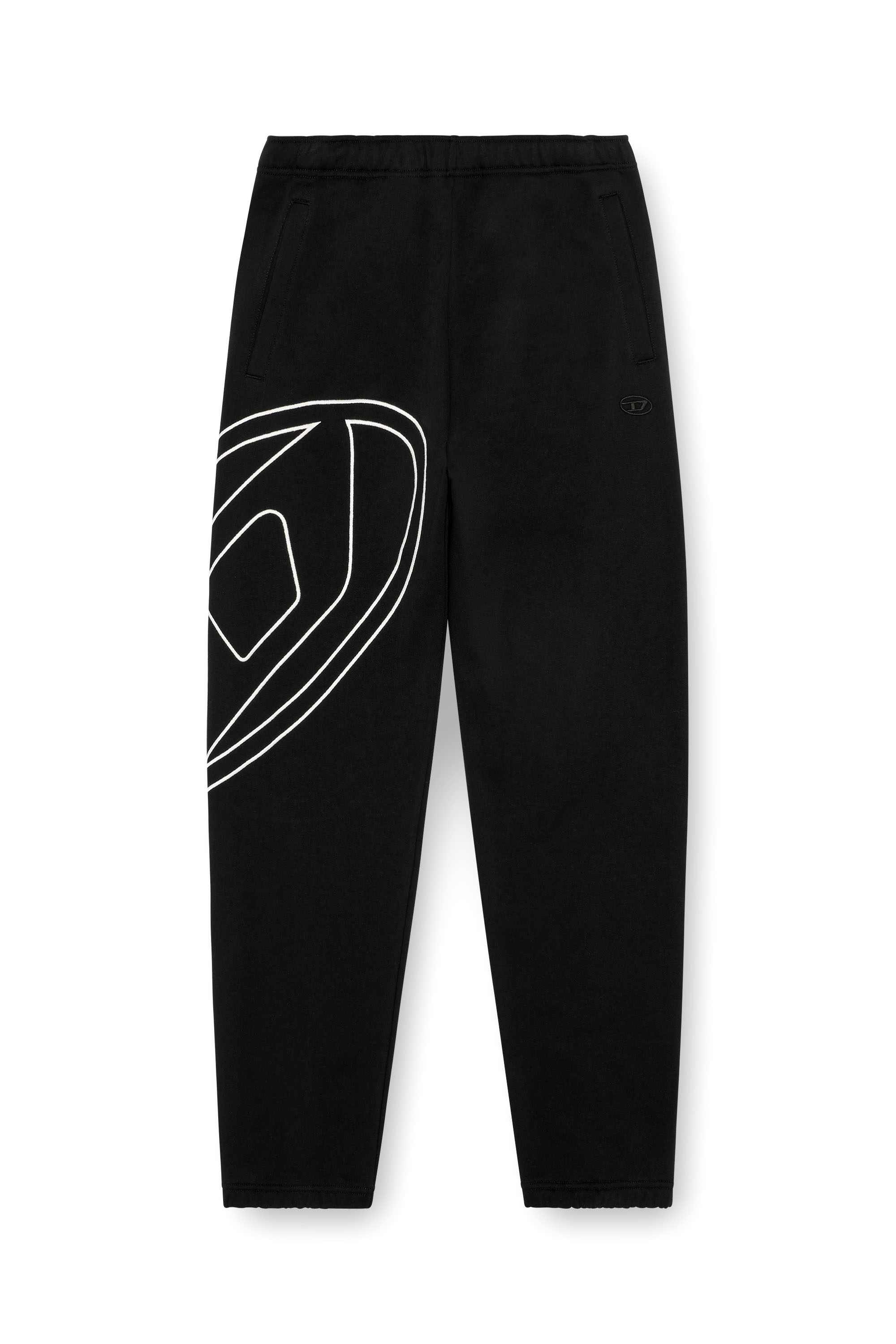 Black Track pants with mega oval D