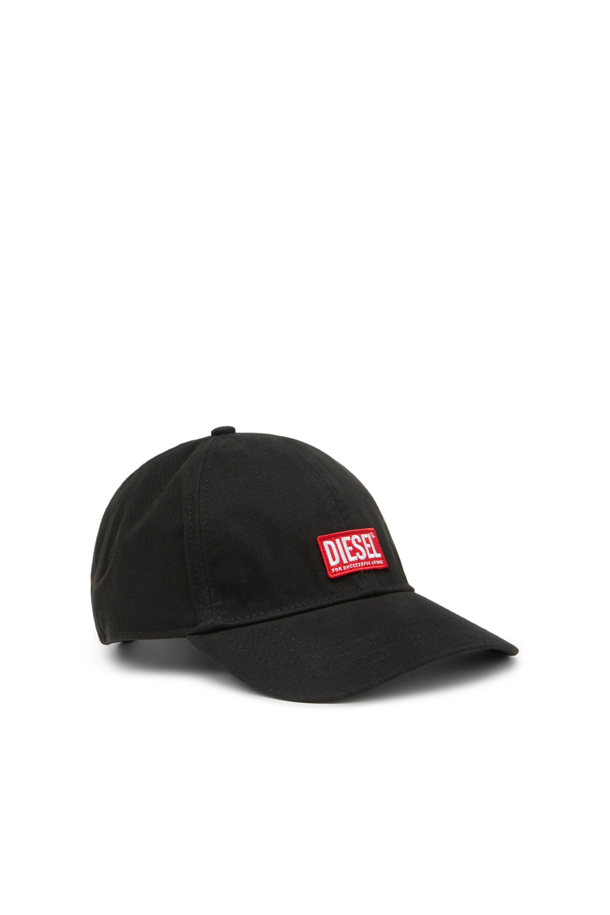 Black Baseball cap with logo patch