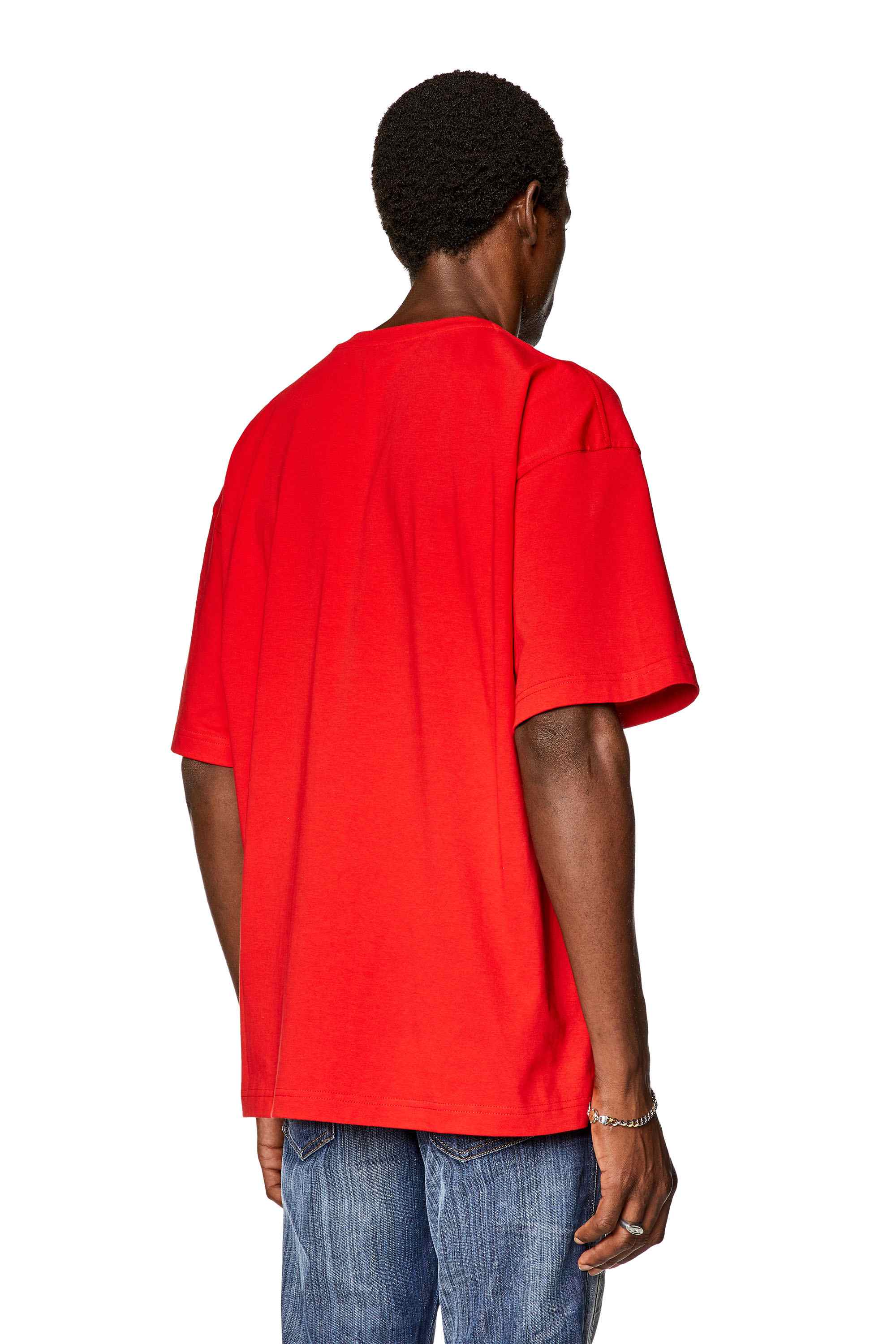 Red T-shirt with dual logo
