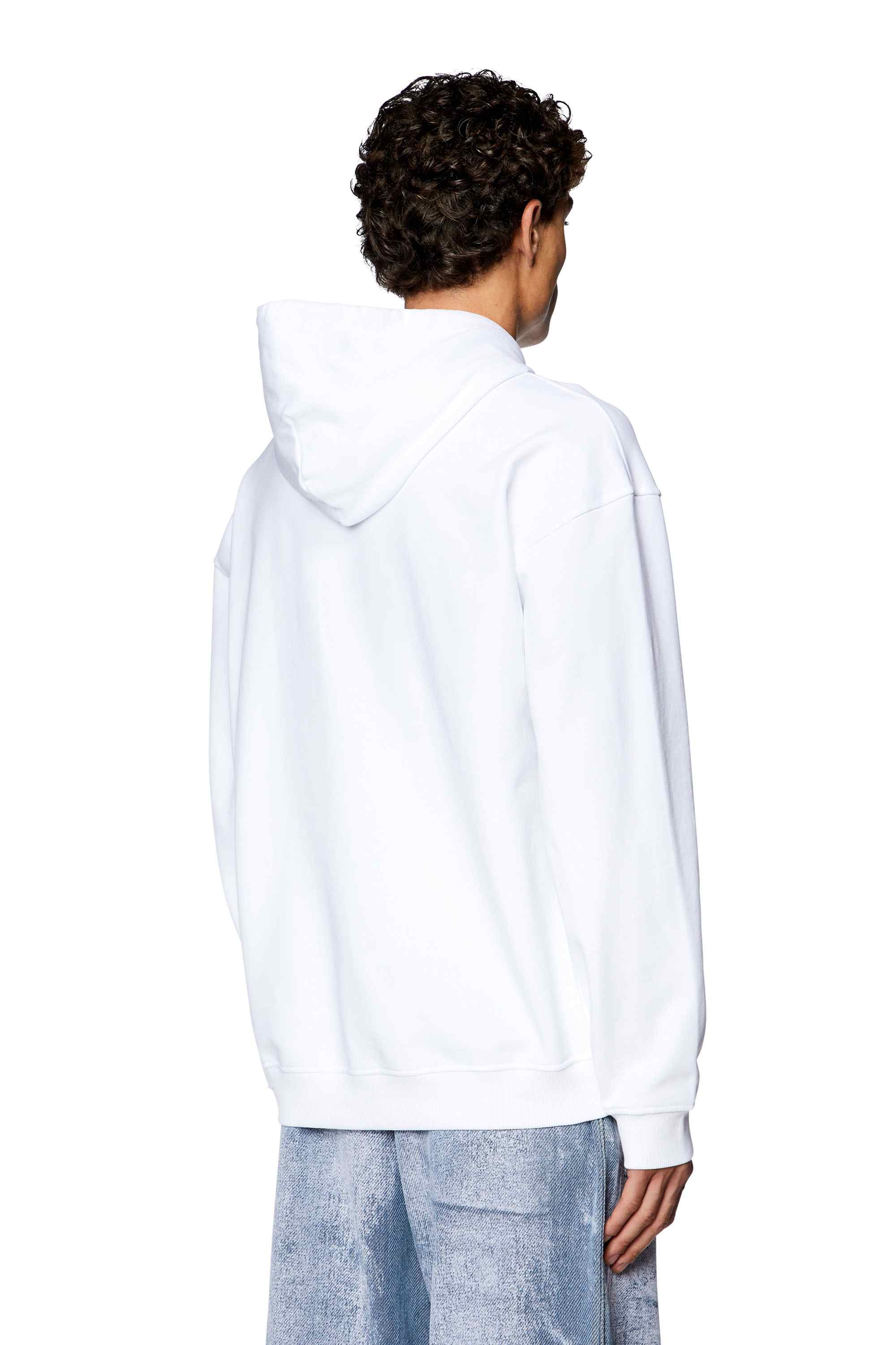 White Hoodie with cracked logo