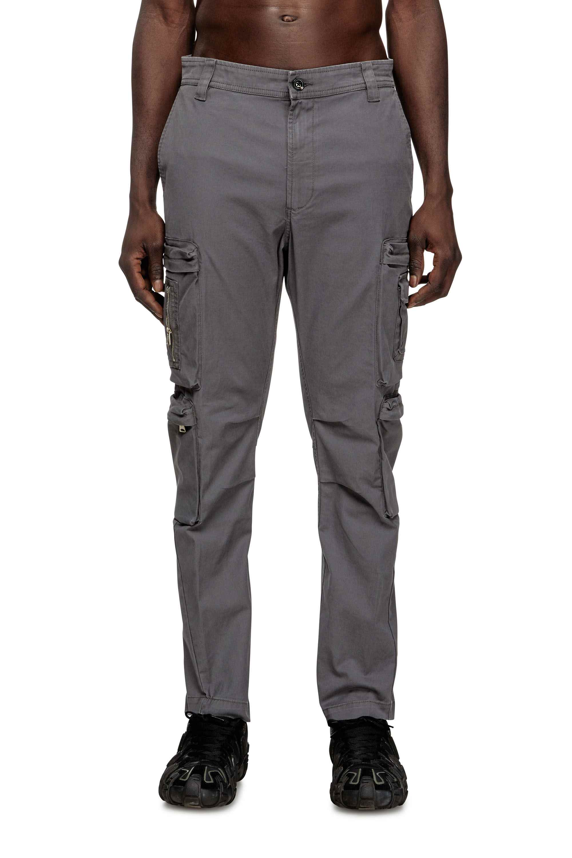 Dark Grey Cargo pants with zip pocket