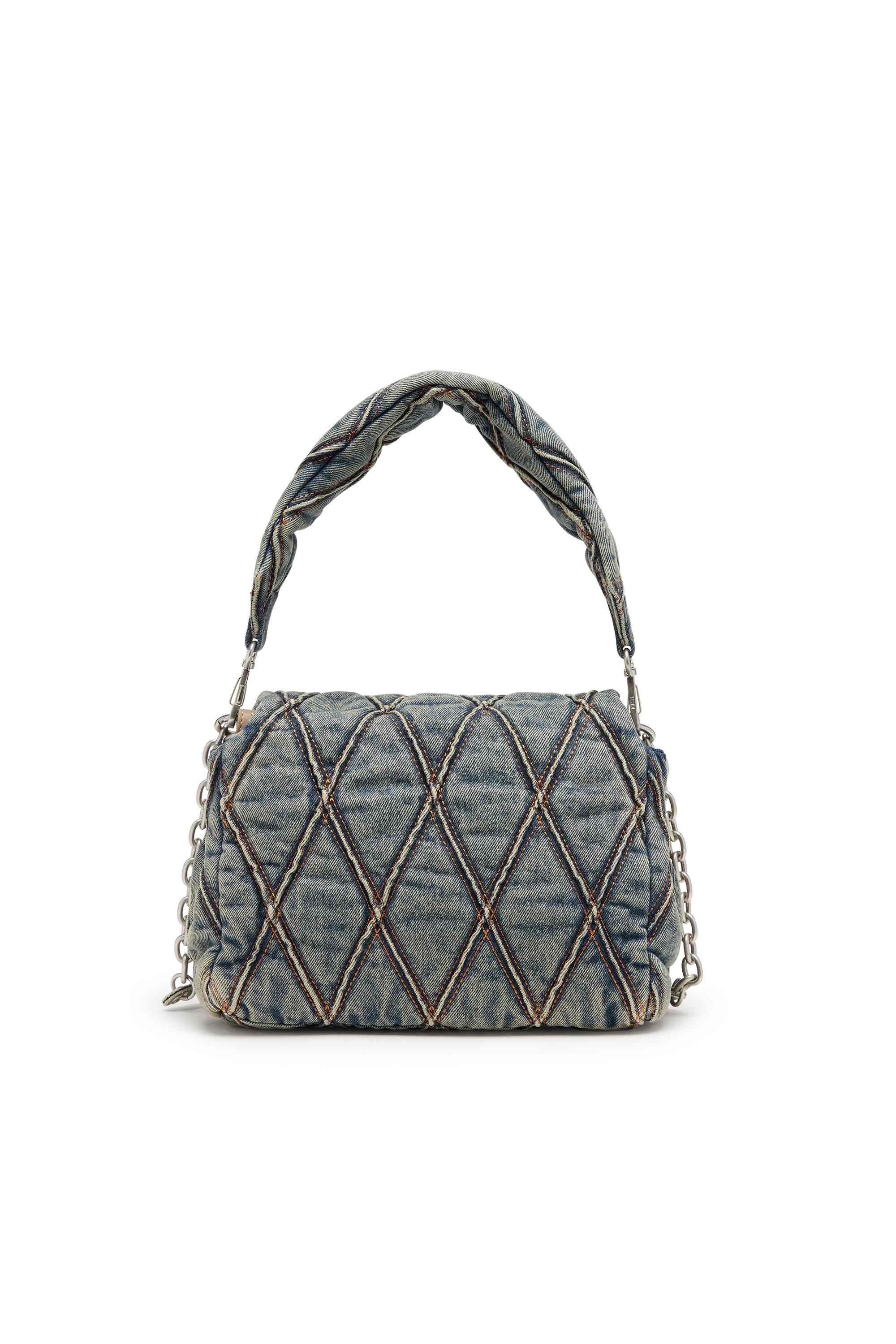 Blue Charm-D M-Handbag in quilted denim