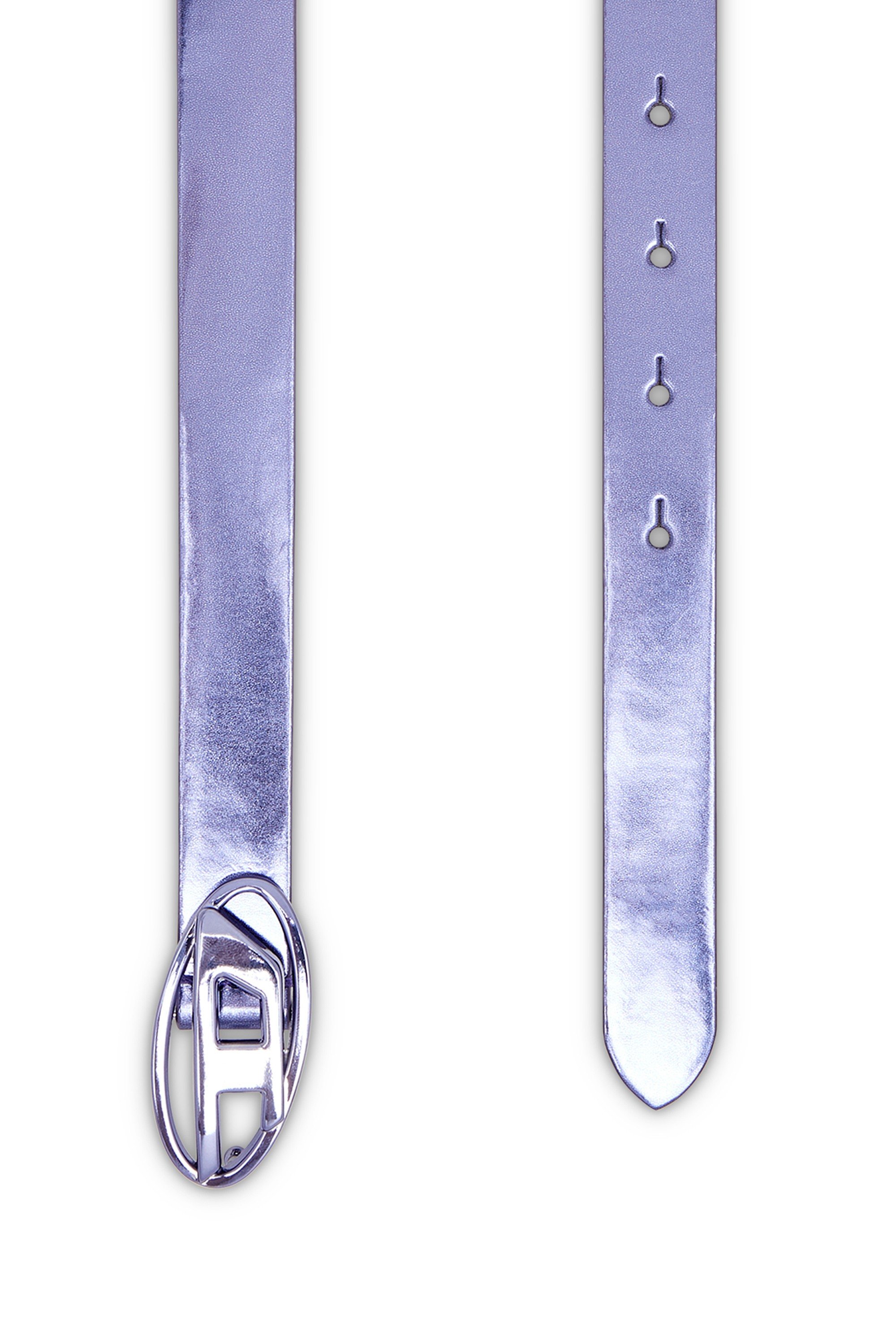 Purple Slim metallic belt