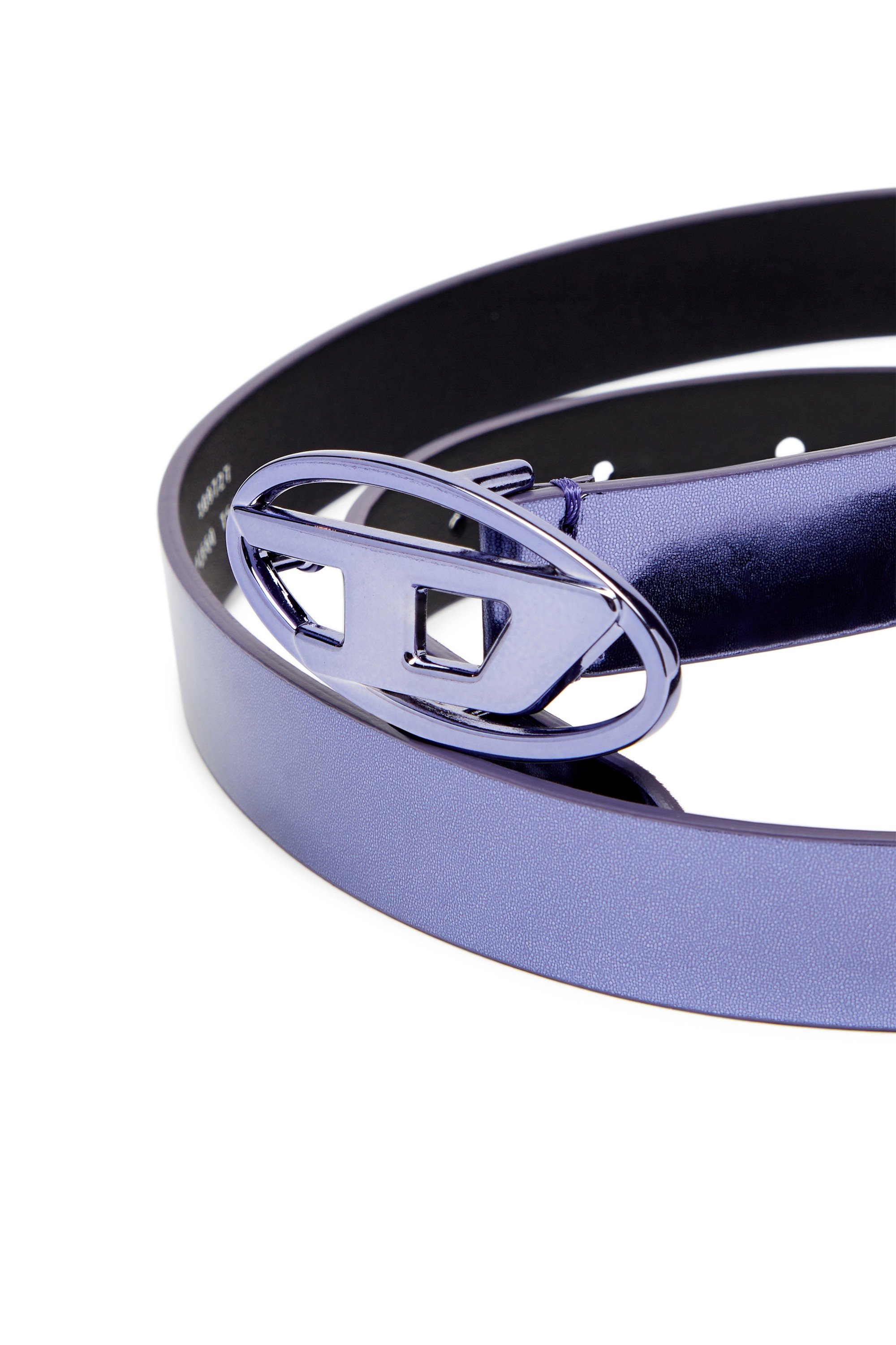 Purple Slim metallic belt