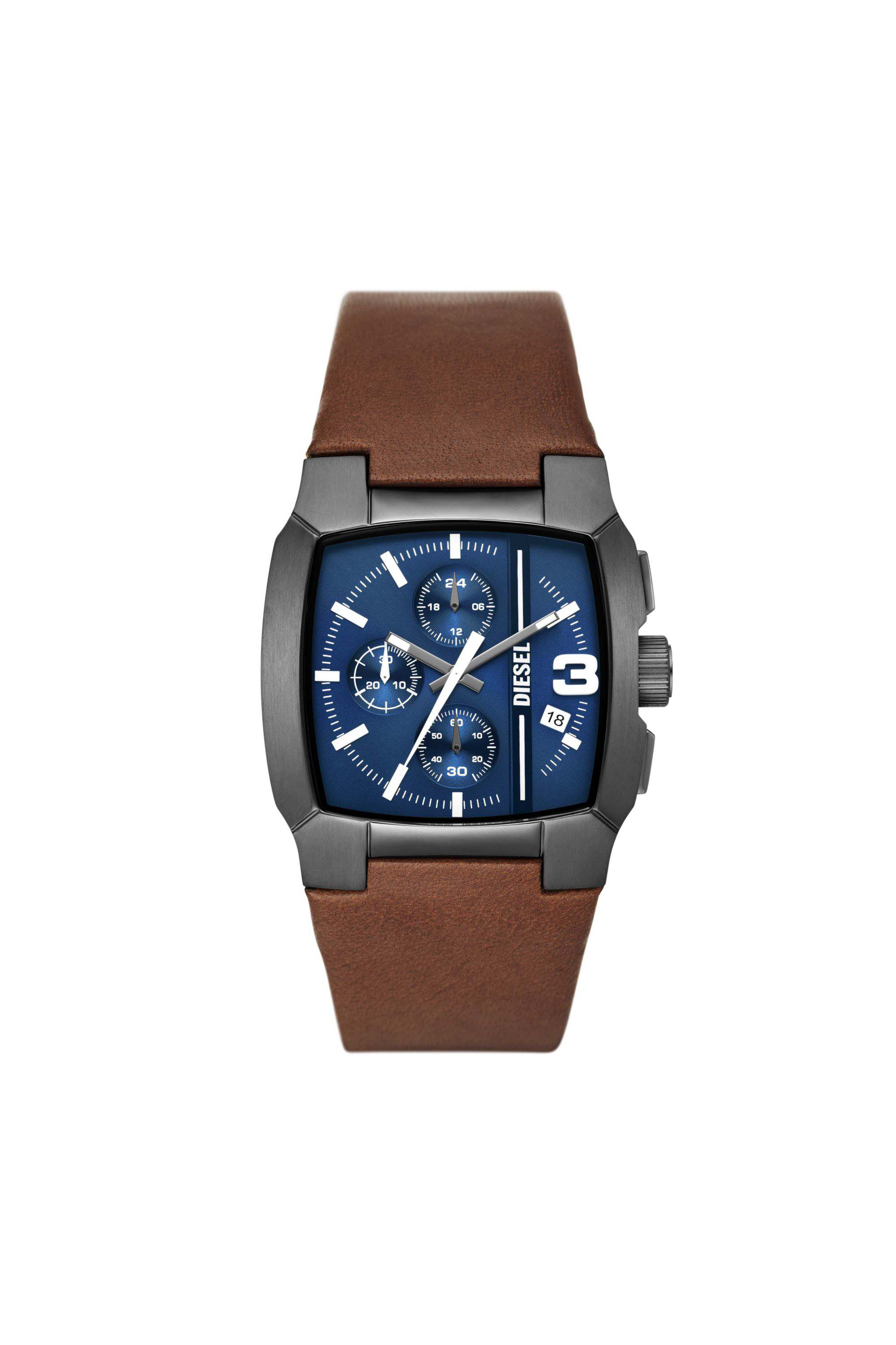 Brown Diesel Men's Cliffhanger Blue Dial Watch DZ4641