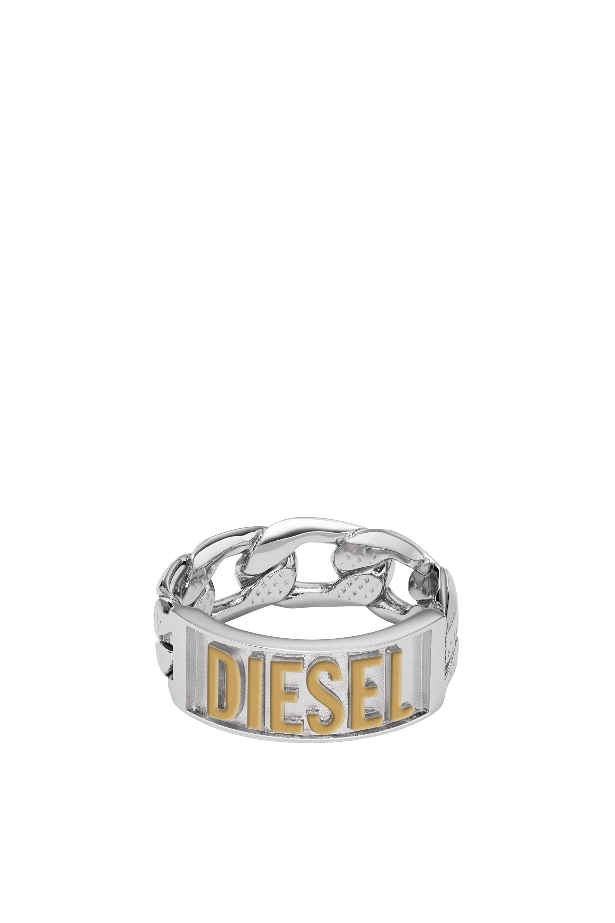 Silver DX1420- Two-Tone Stainless Steel Band Ring