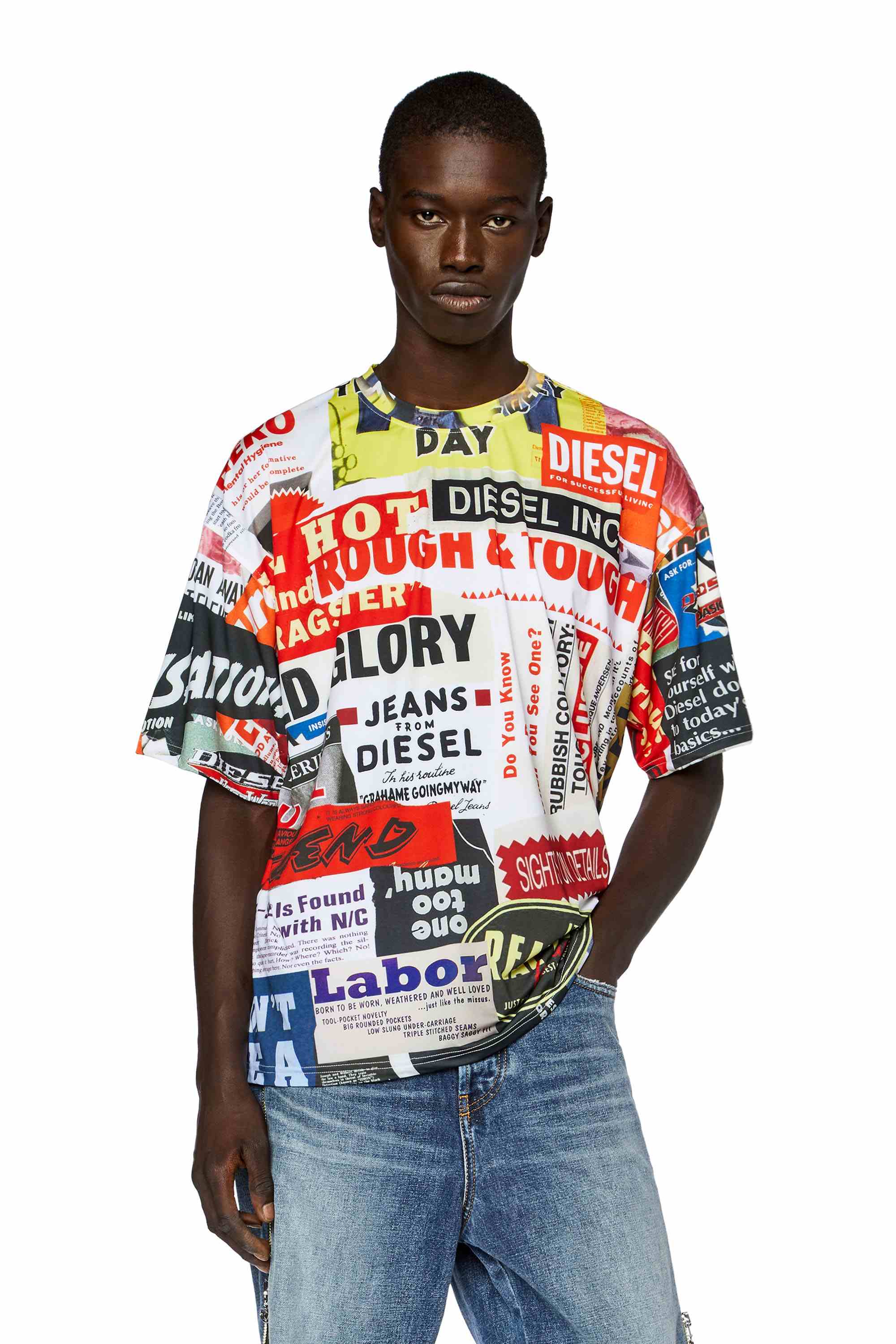 White  45th Anniversary graphic T-shirt