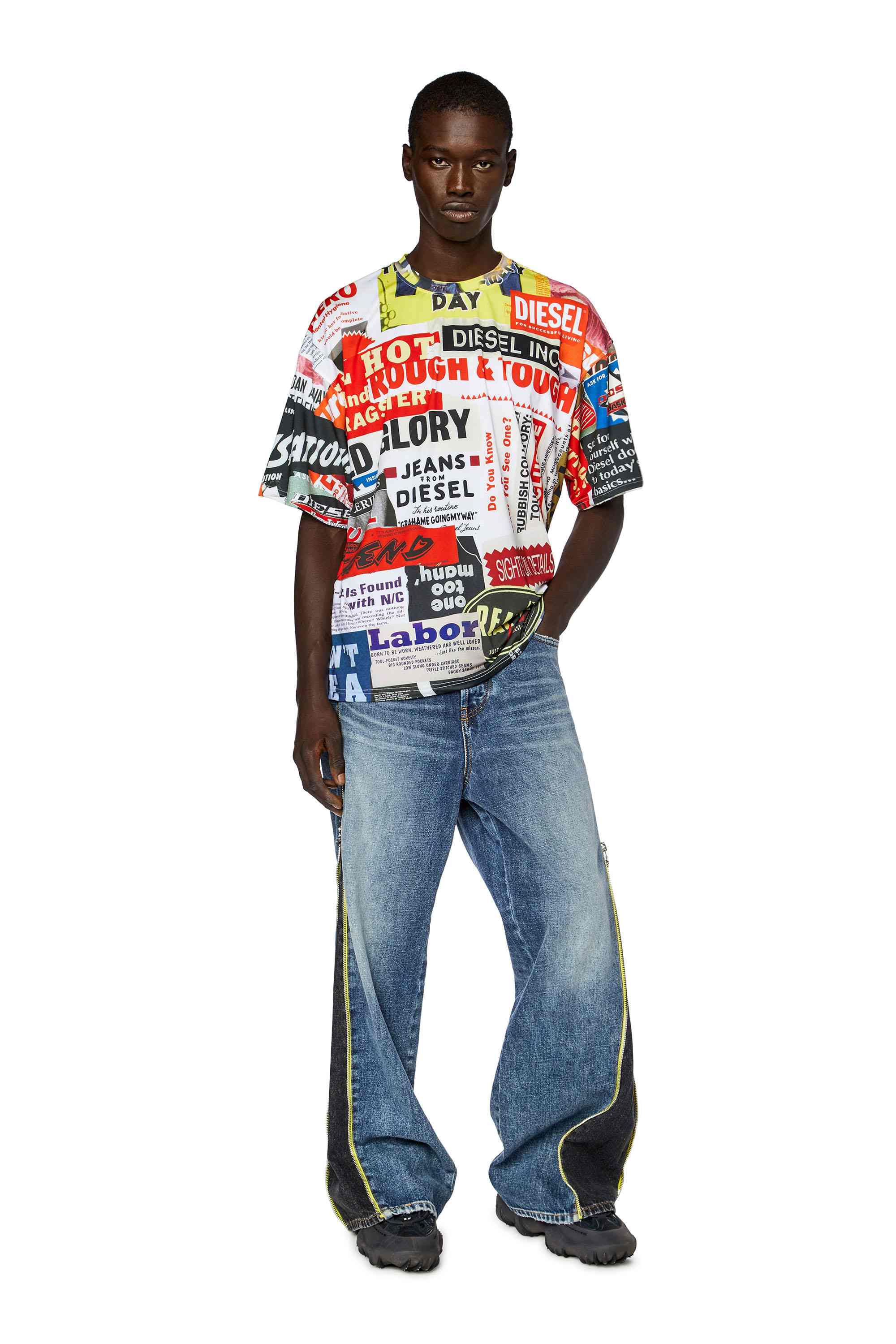 White  45th Anniversary graphic T-shirt