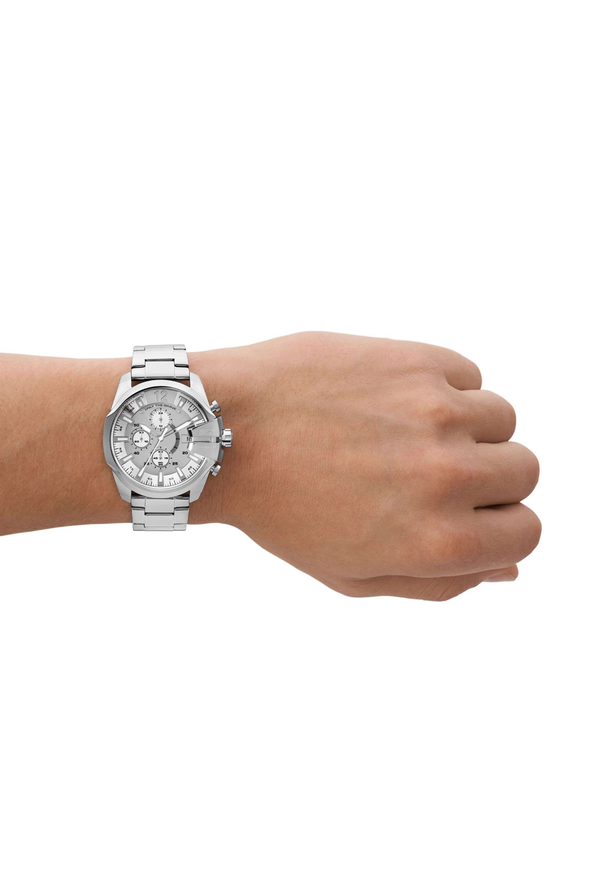 Silver Baby Chief chronograph stainless steel watch