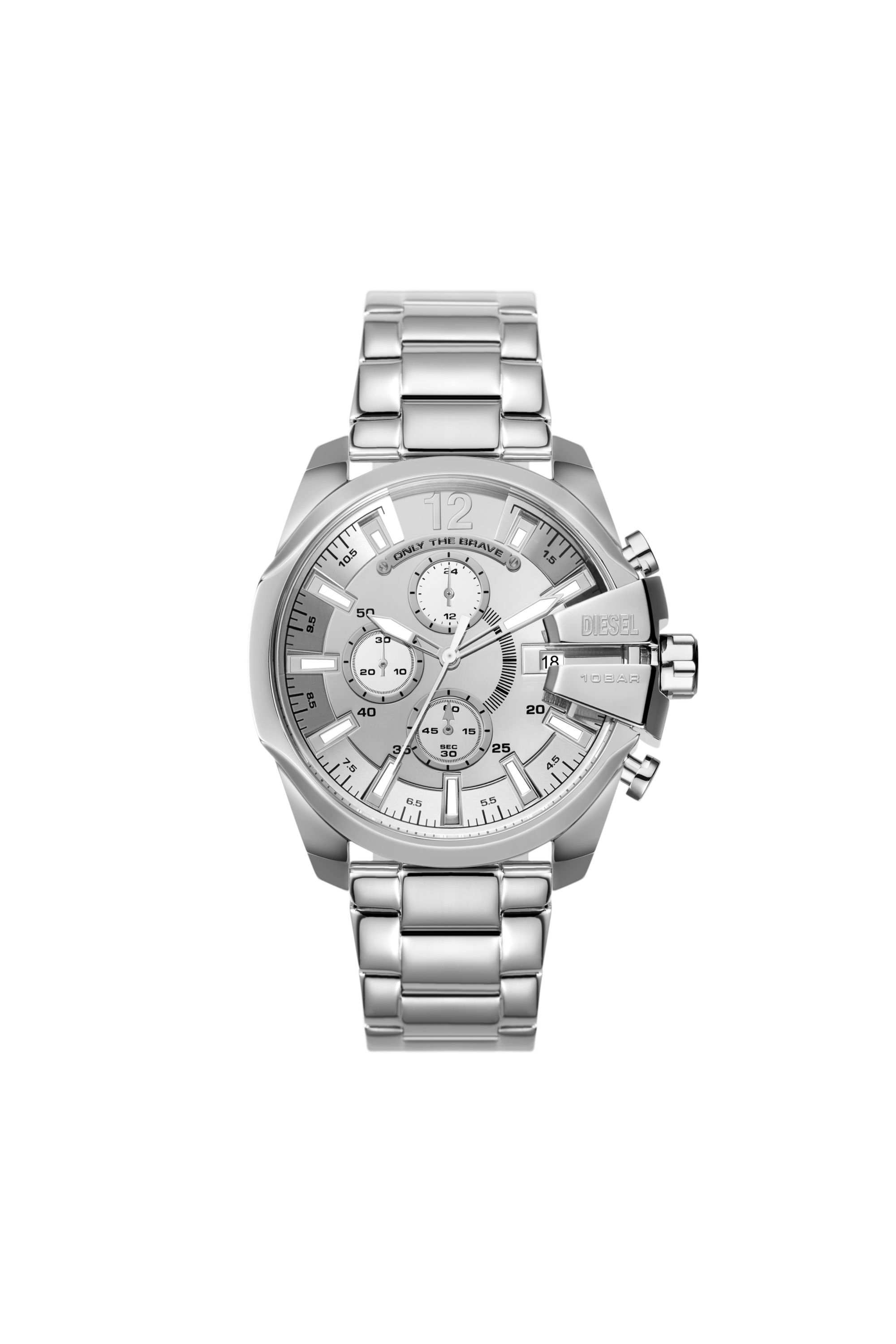 Silver Baby Chief chronograph stainless steel watch