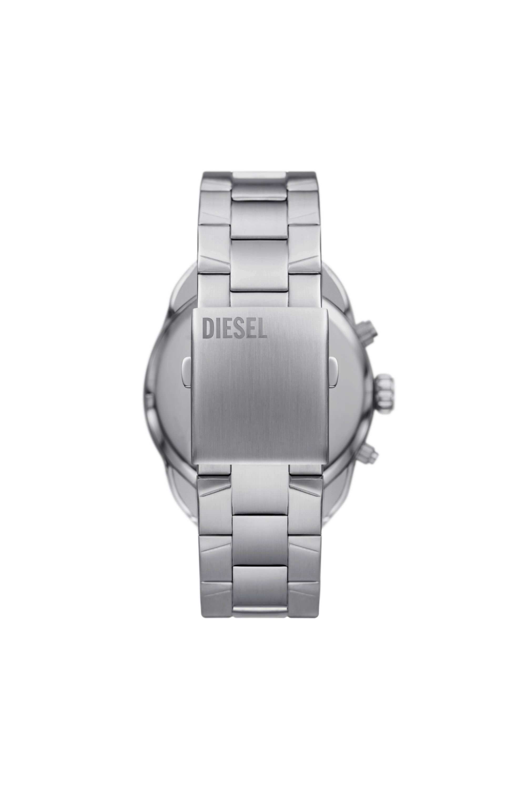 Silver Spiked chronograph stainless steel watch