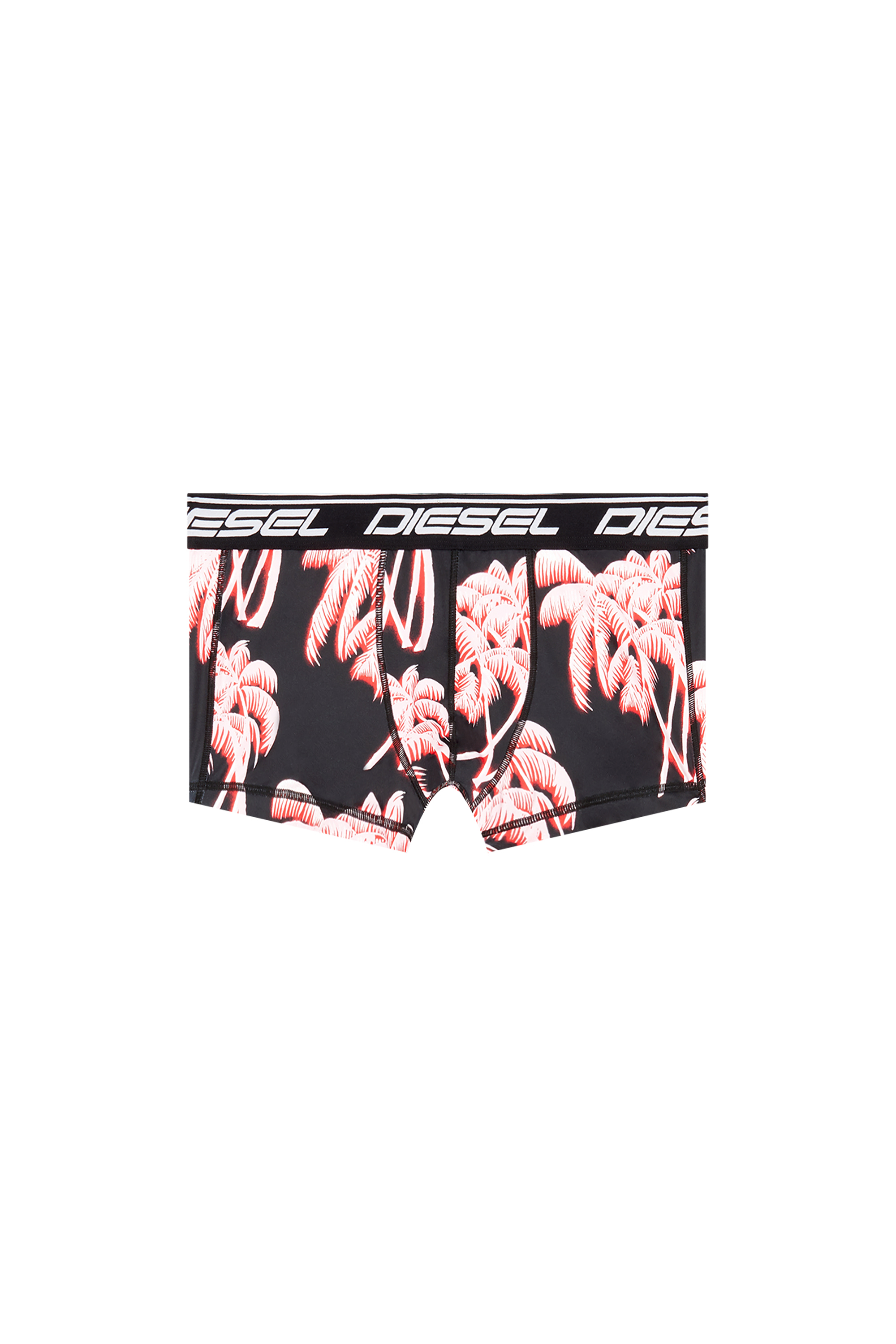Black Printed microfibre boxer briefs