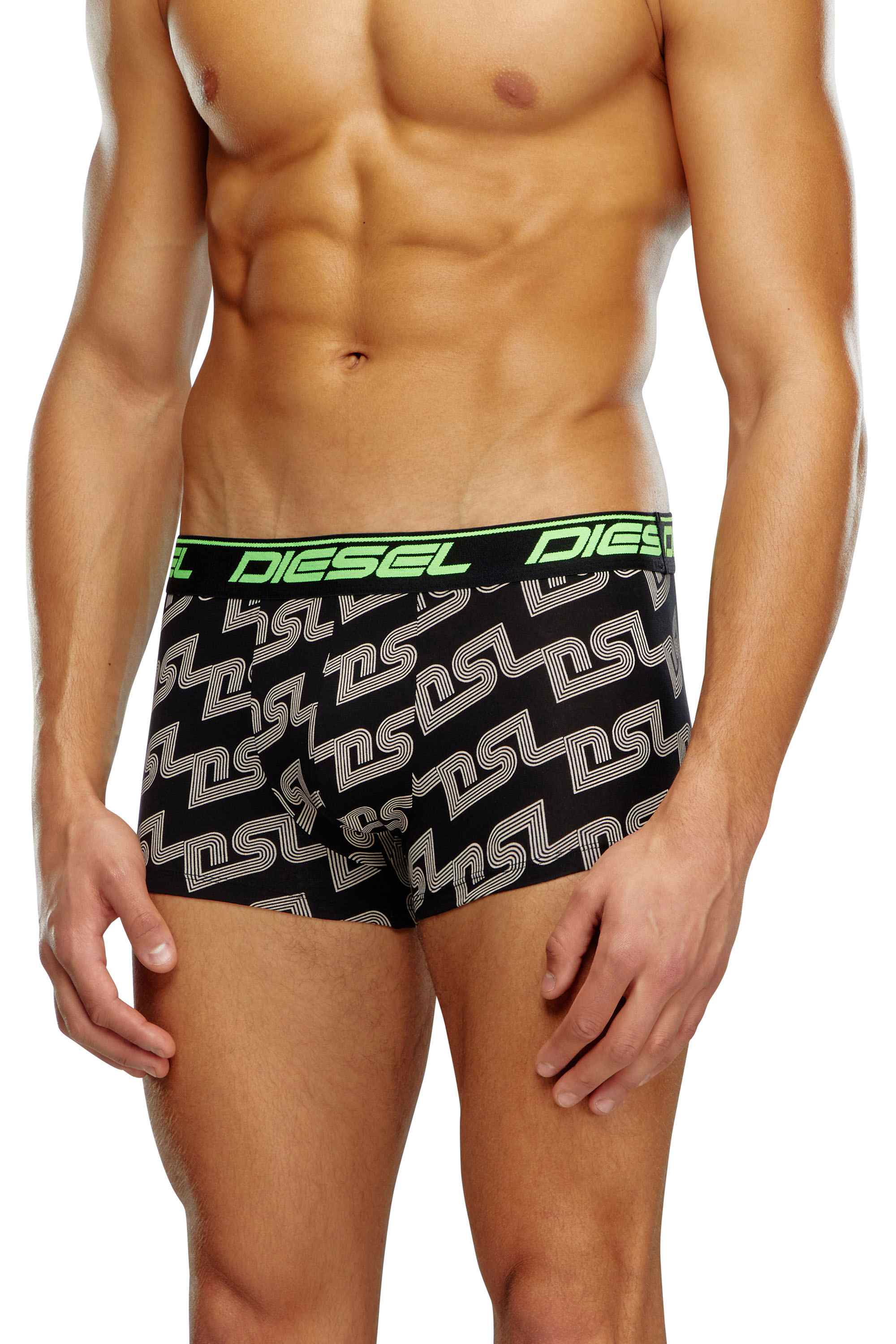 Black Three-pack cloudy-print boxer briefs