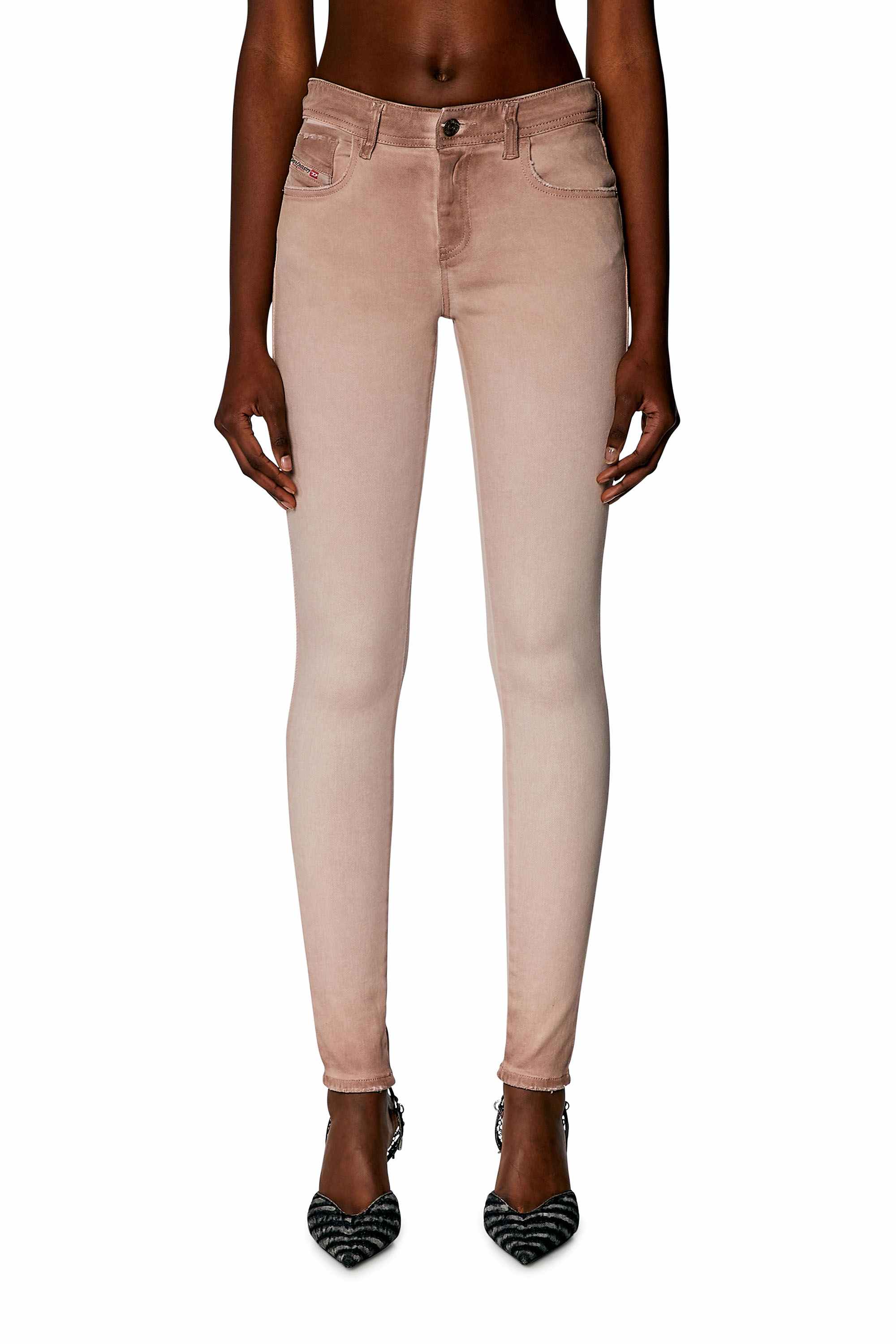 Pink Skinny Jeans-2017 Slandy