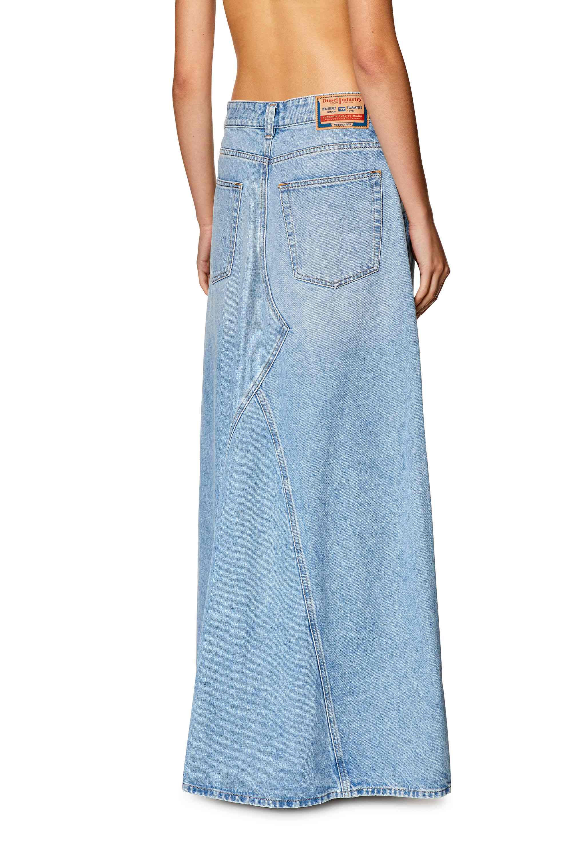 Blue Long skirt in denim