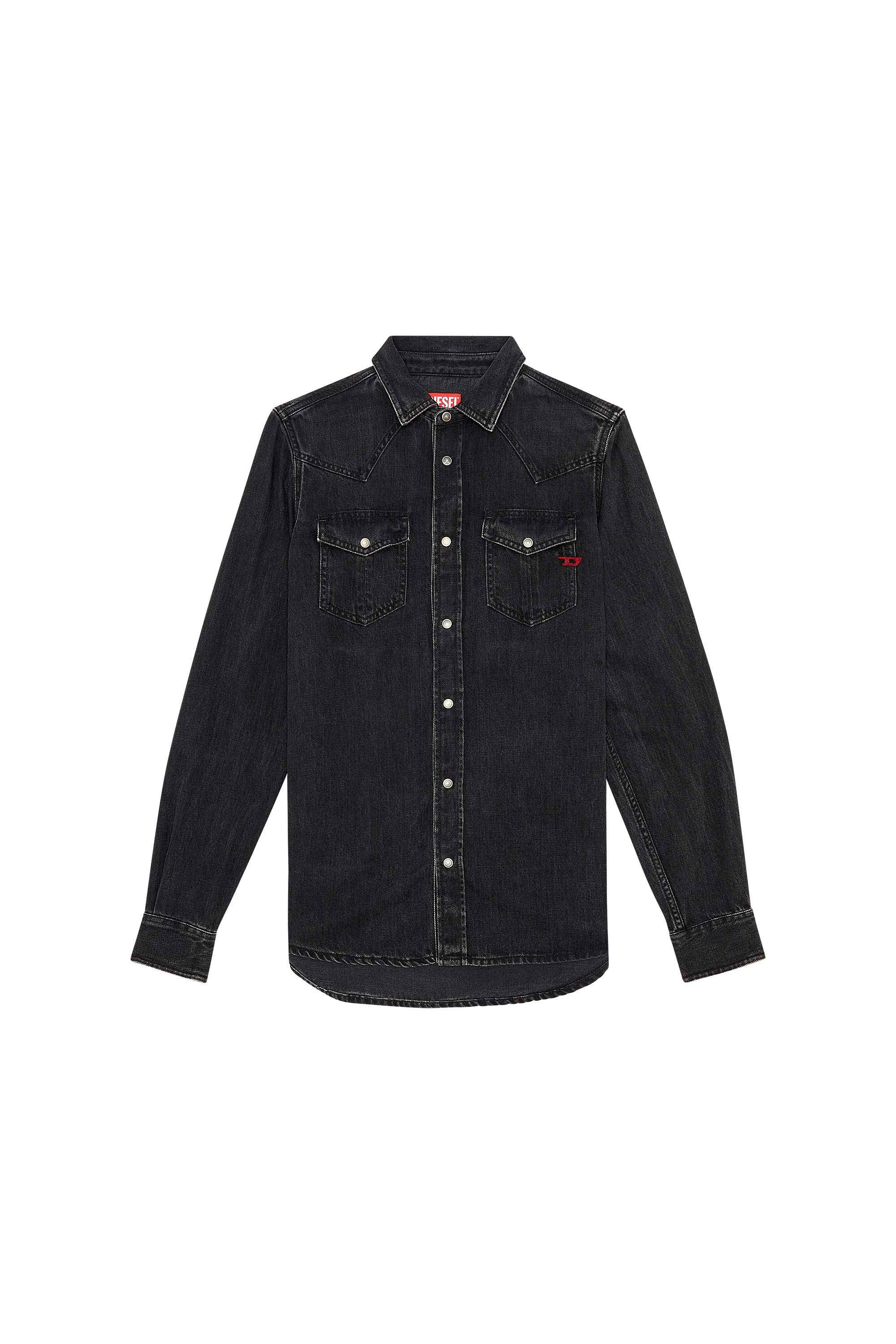 black Overshirt in Tencel denim