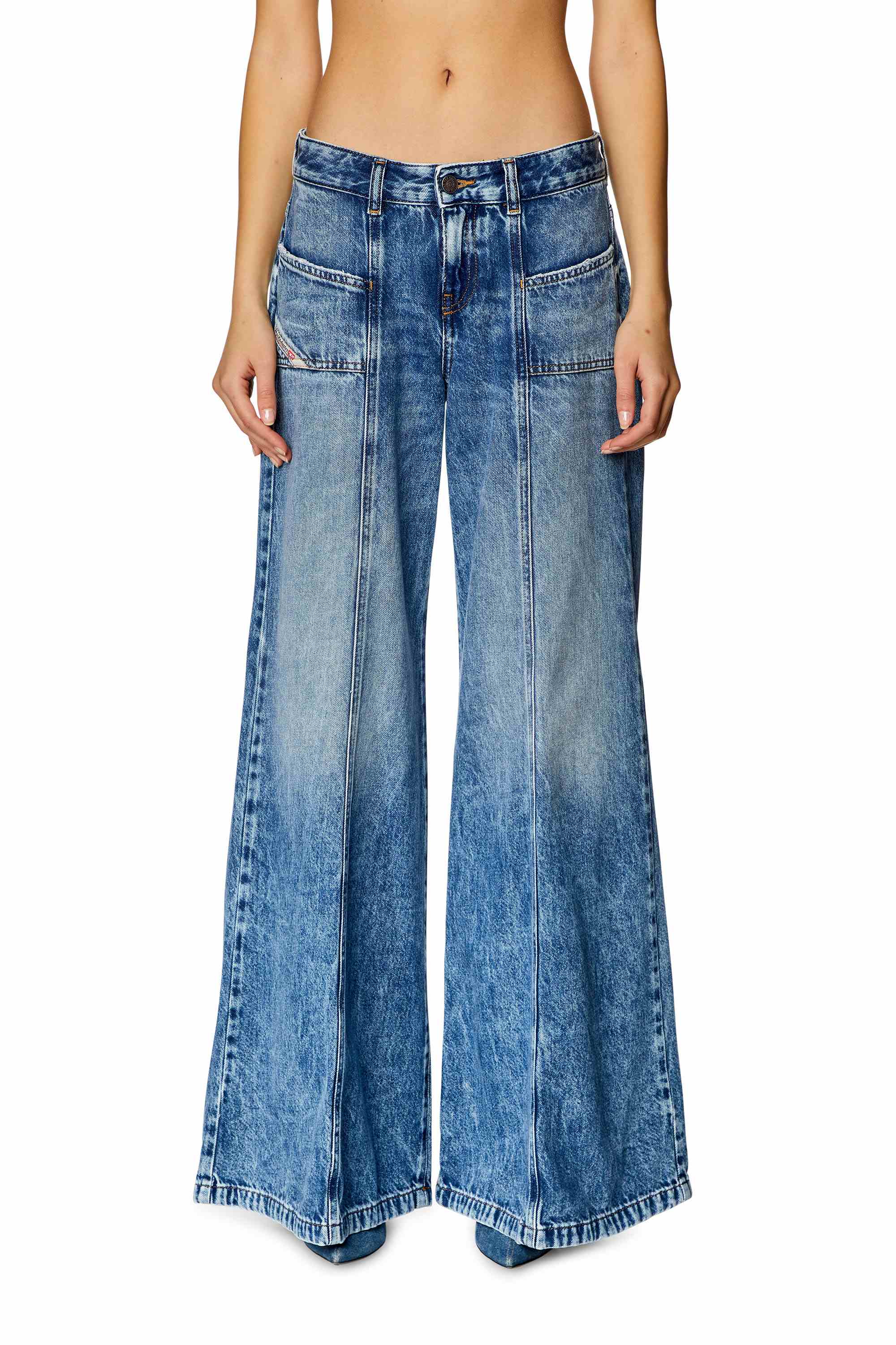 Blue Flare Jeans - D-Akii