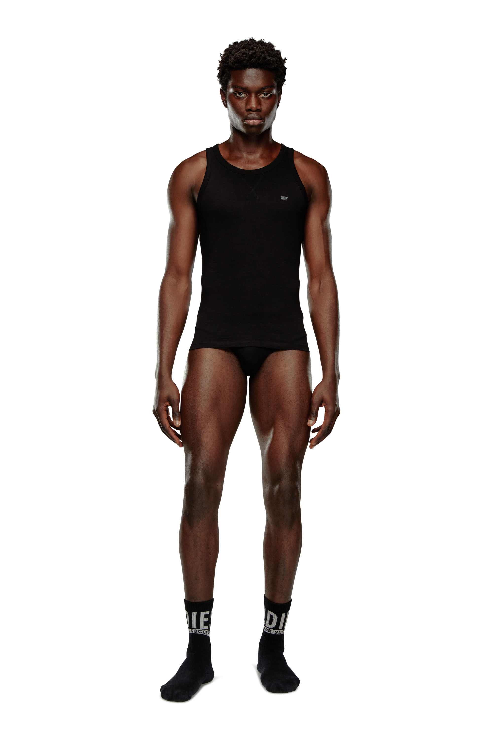 Black 2-pack of cotton tank tops