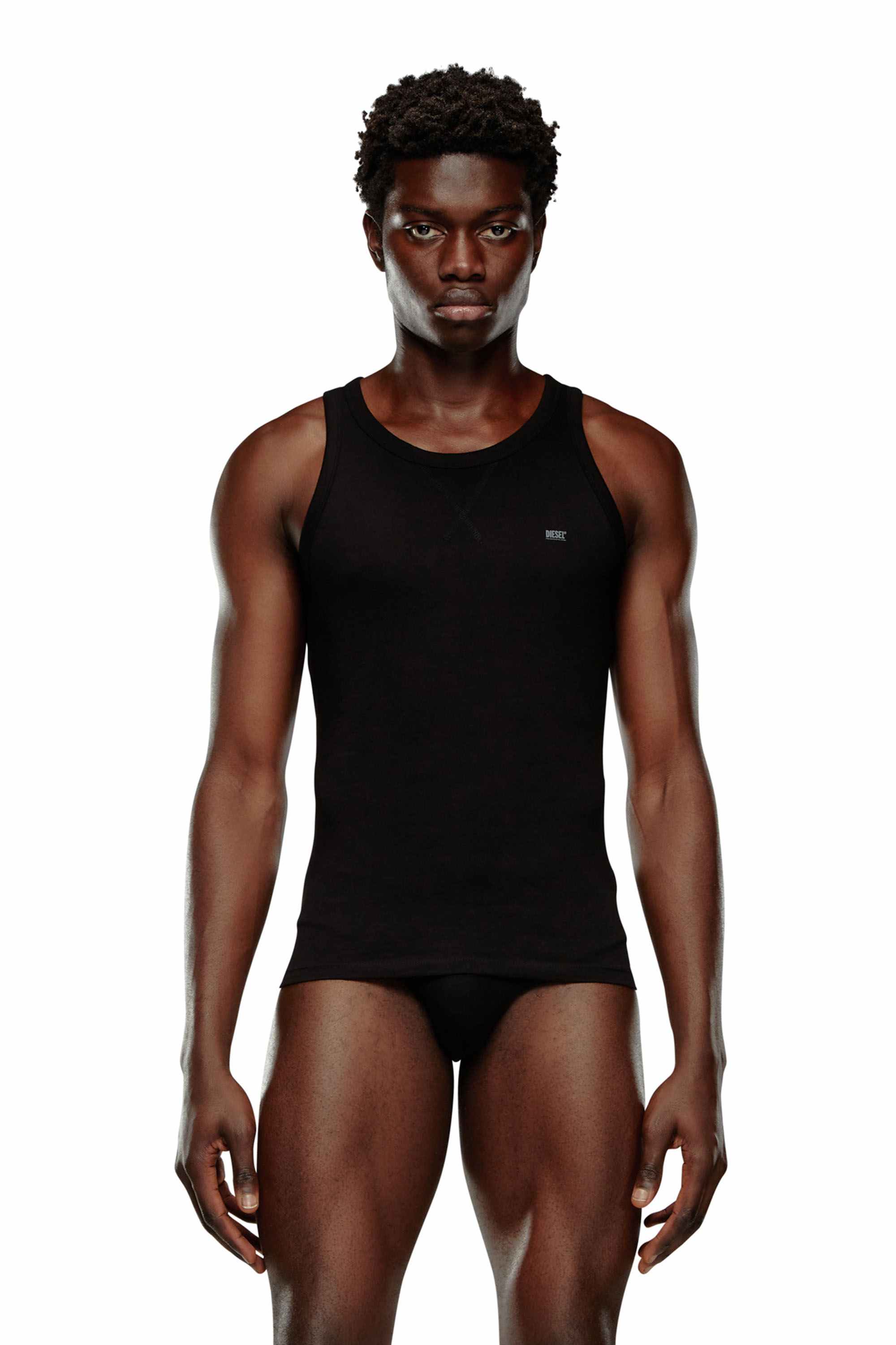 Black 2-pack of cotton tank tops