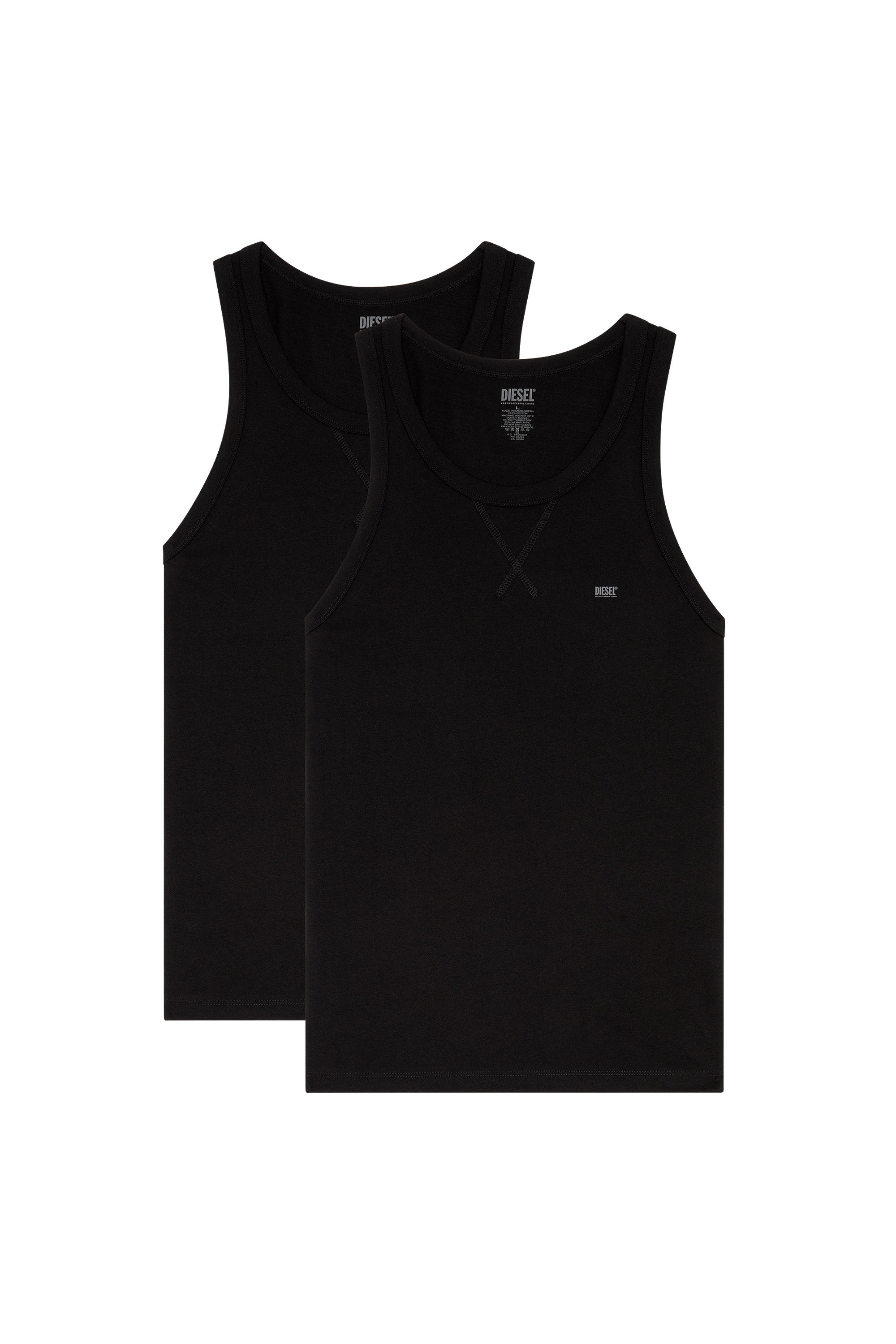 Black 2-pack of cotton tank tops