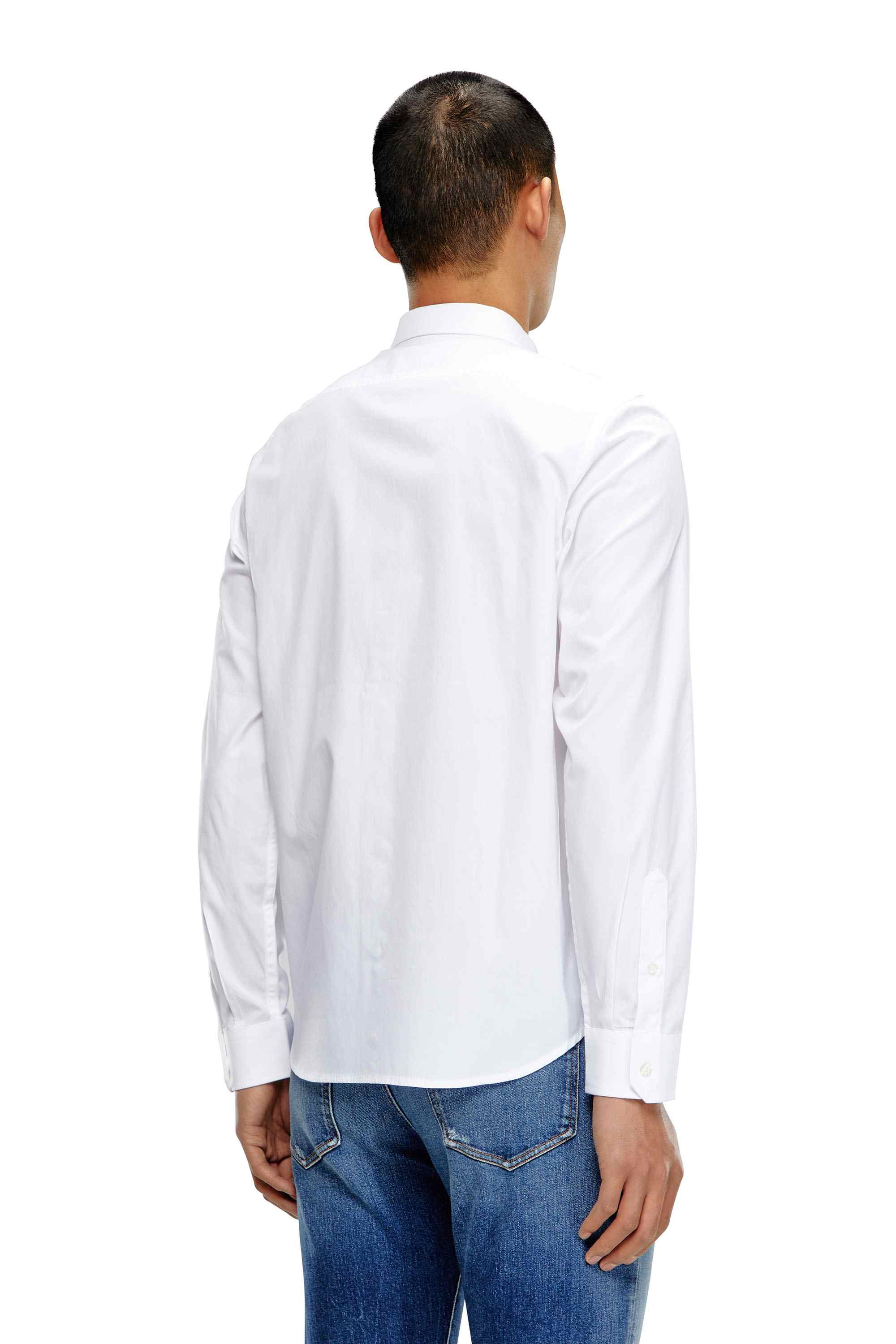 White In-S-Bill-Emb Regular Fit Shirts
