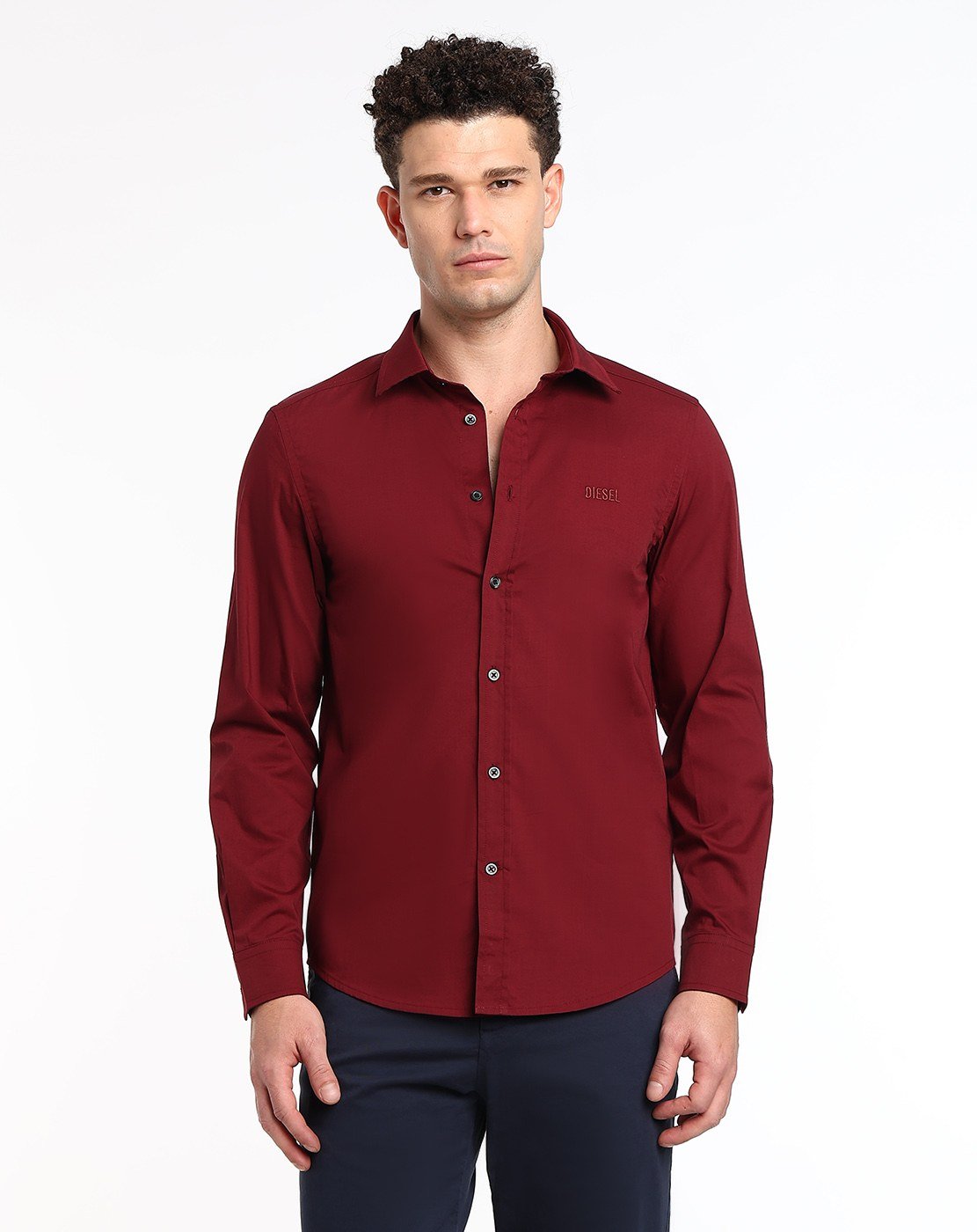 Brown Male IN-S-BILL-EMB Shirts
