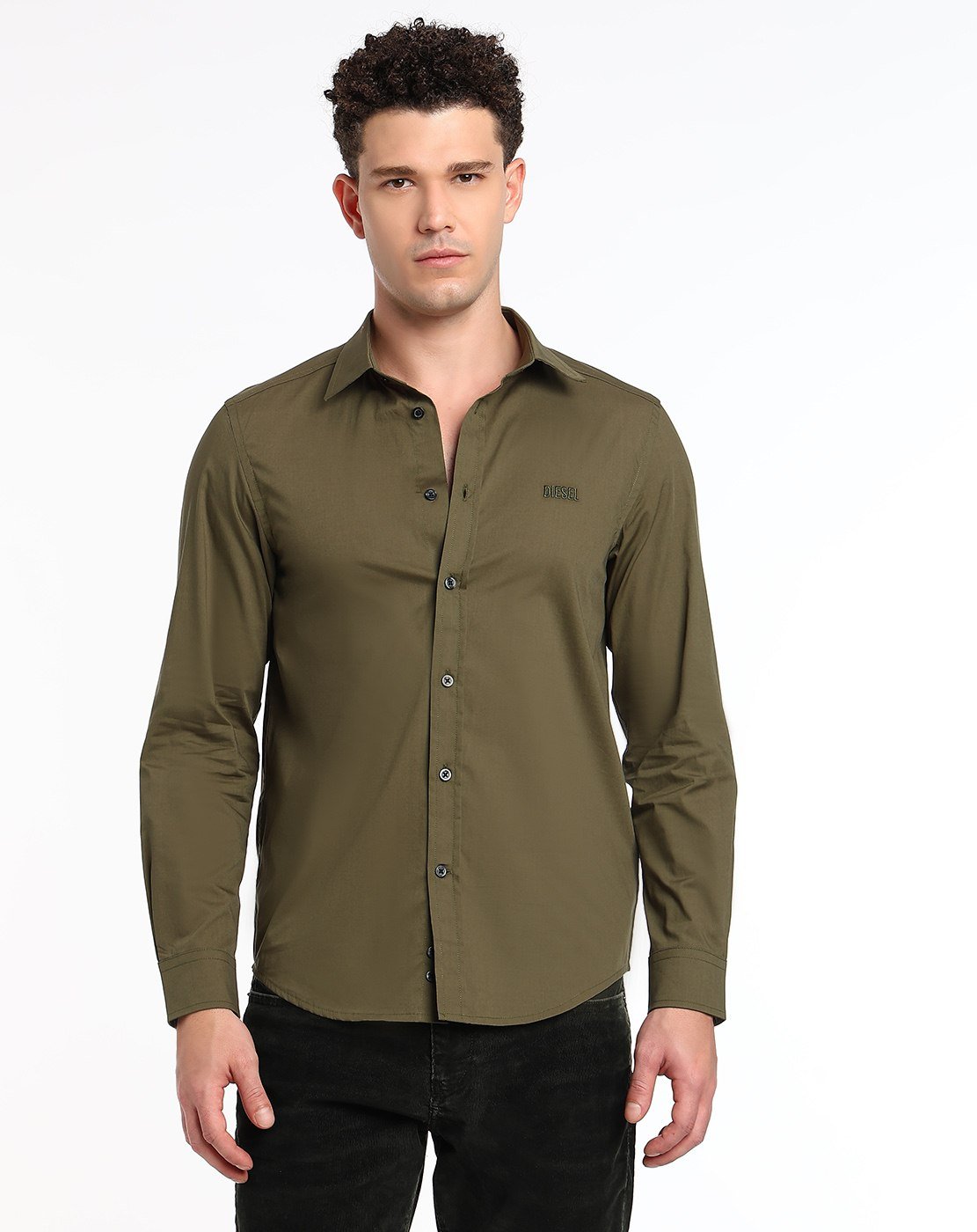 Military Green Male IN-S-BILL-EMB Shirts