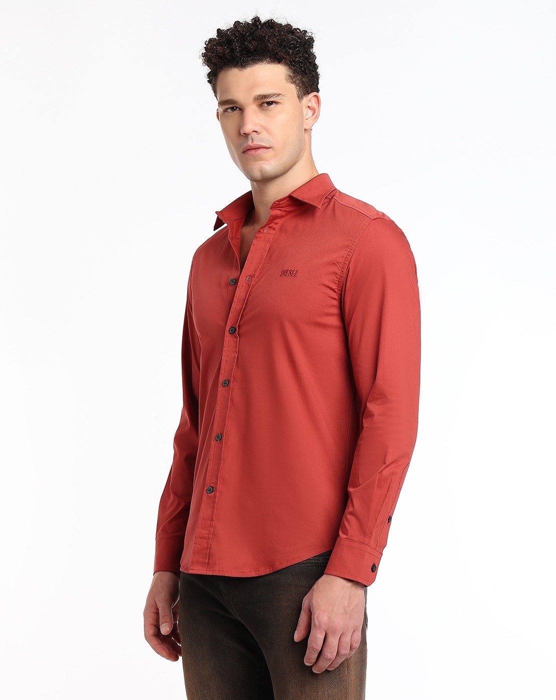 Brown Male IN-S-BILL-EMB Shirts