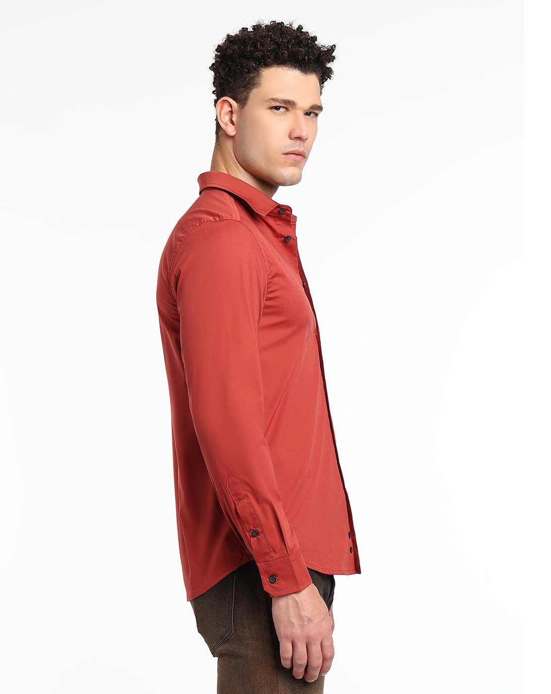 Brown Male IN-S-BILL-EMB Shirts