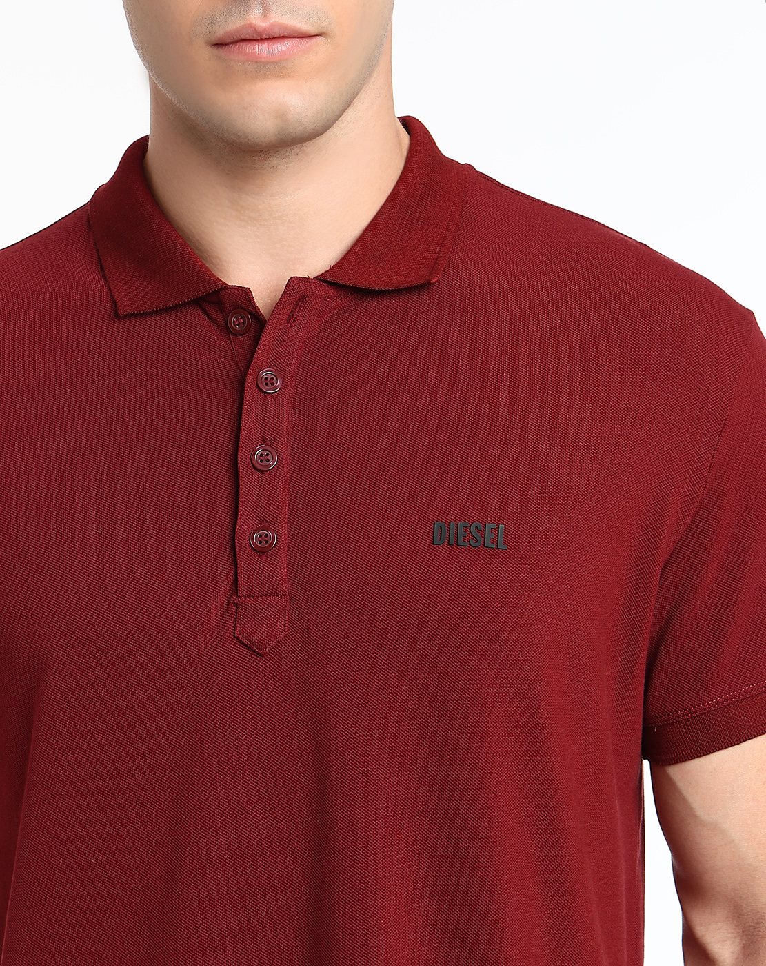 Brown Polo shirt with logo print