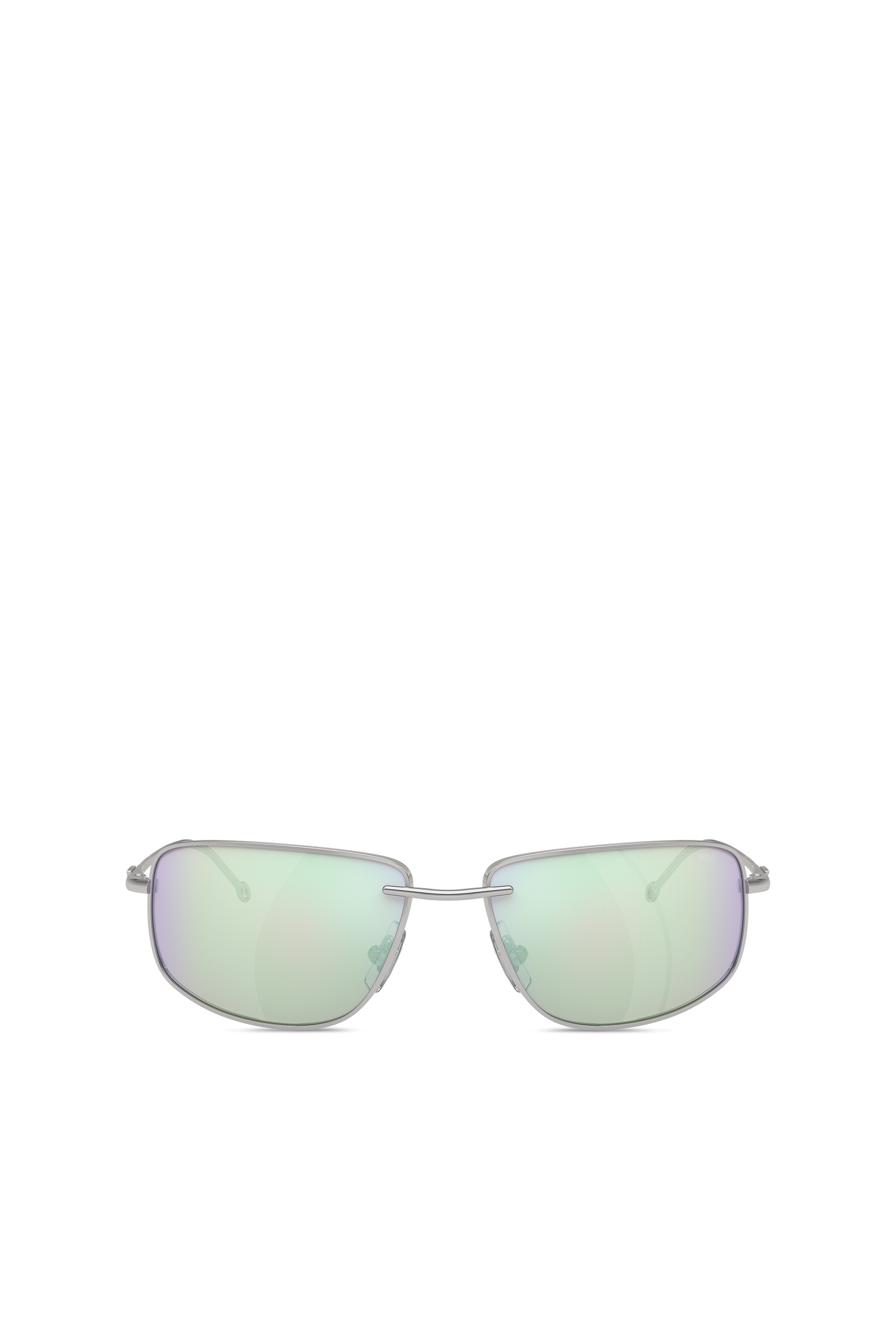 Pink Racer shape sunglasses in metal