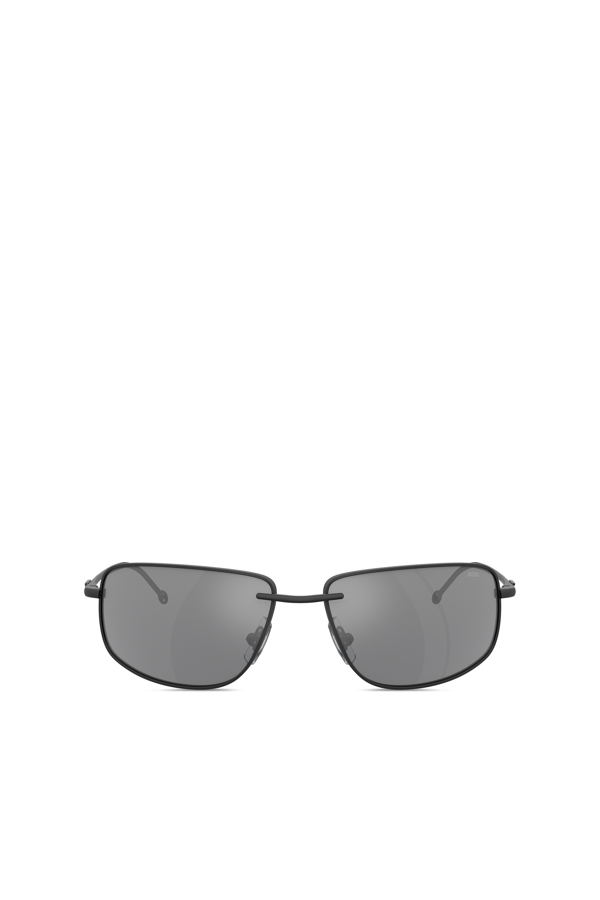 Black Racer shape sunglasses in metal