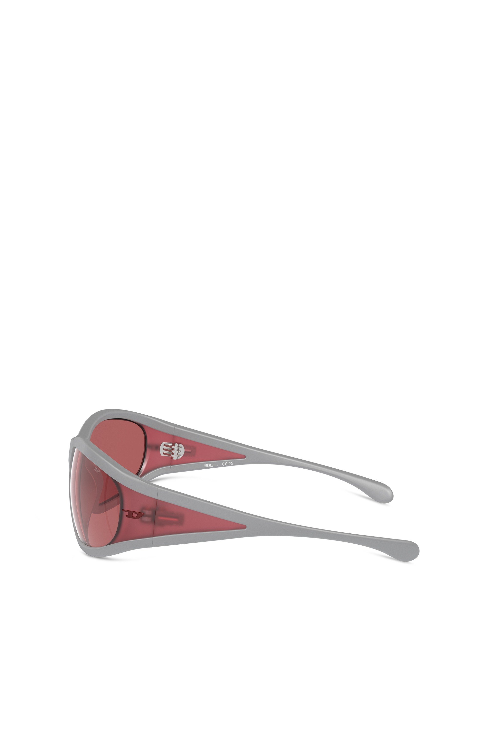 Grey Rectangular sunglasses in acetate
