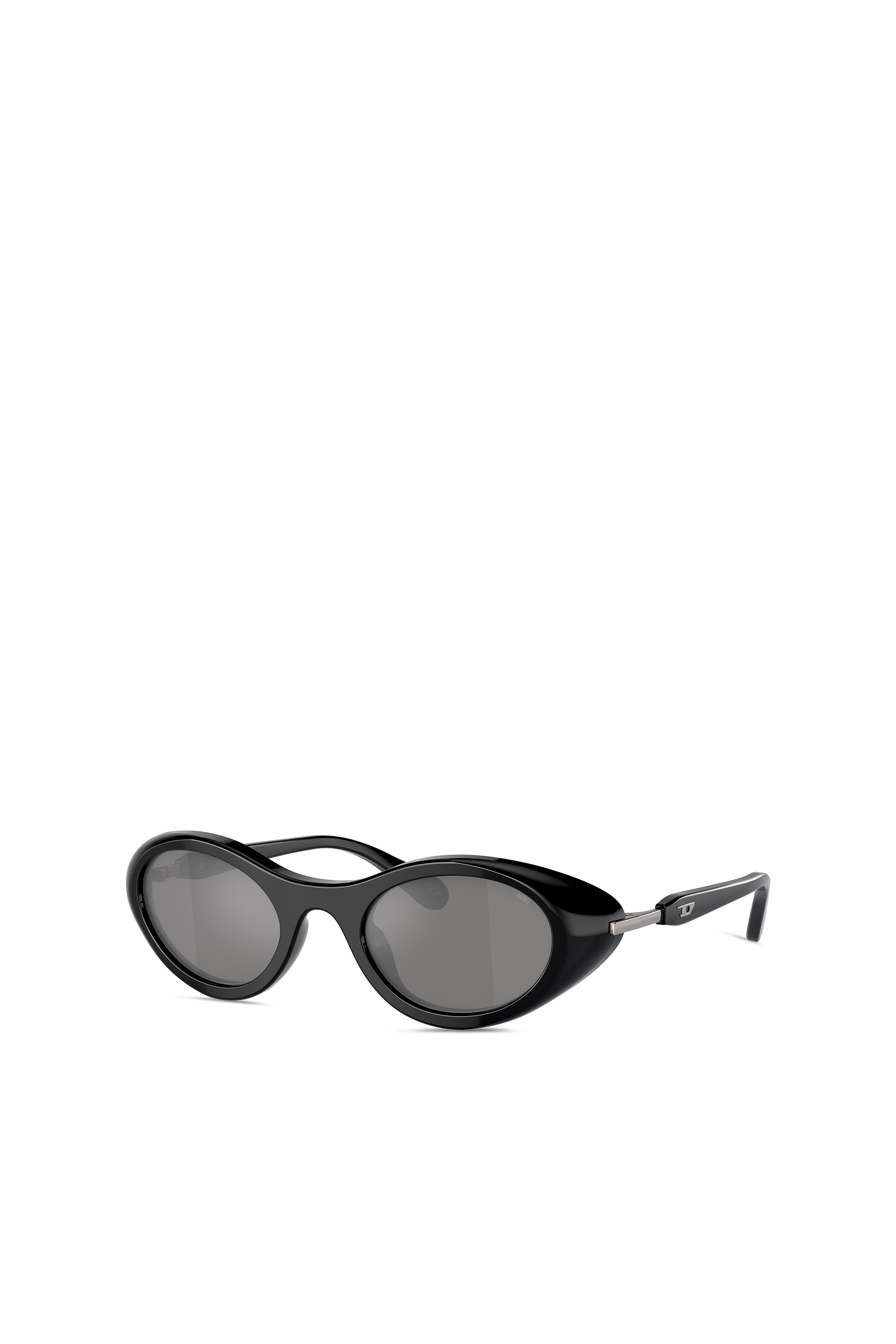 Black Wrap-around shape sunglasses