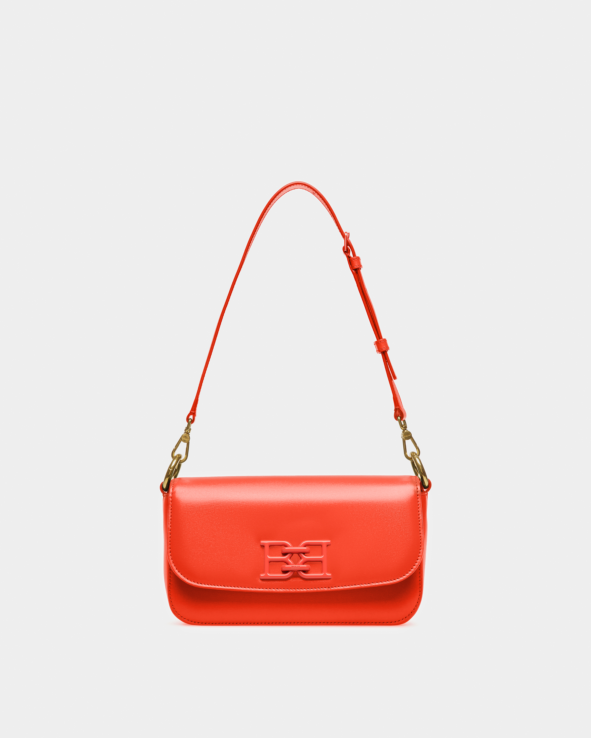 Brodye Leather Crossbody Bag In Orange