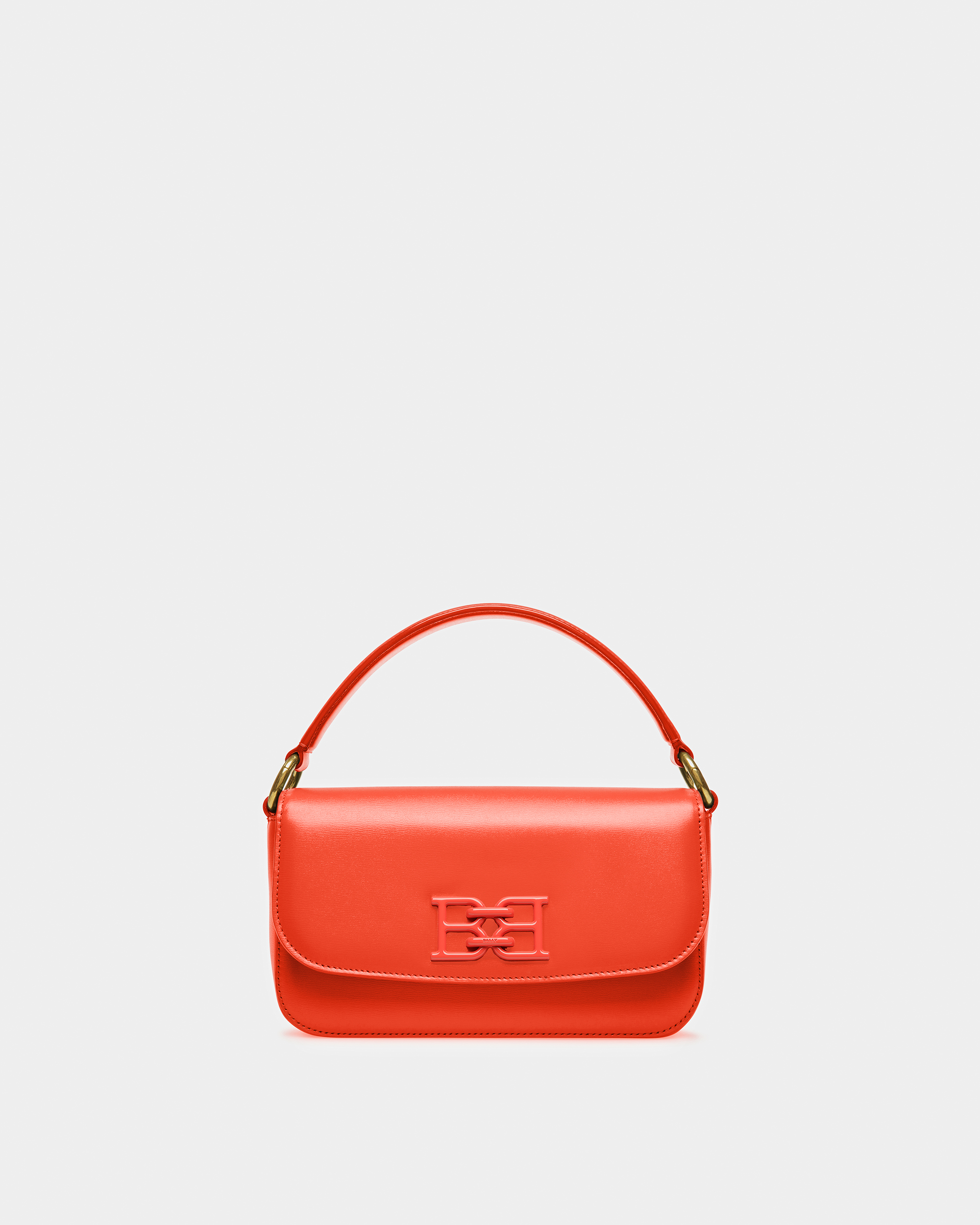 Brodye Leather Crossbody Bag In Orange