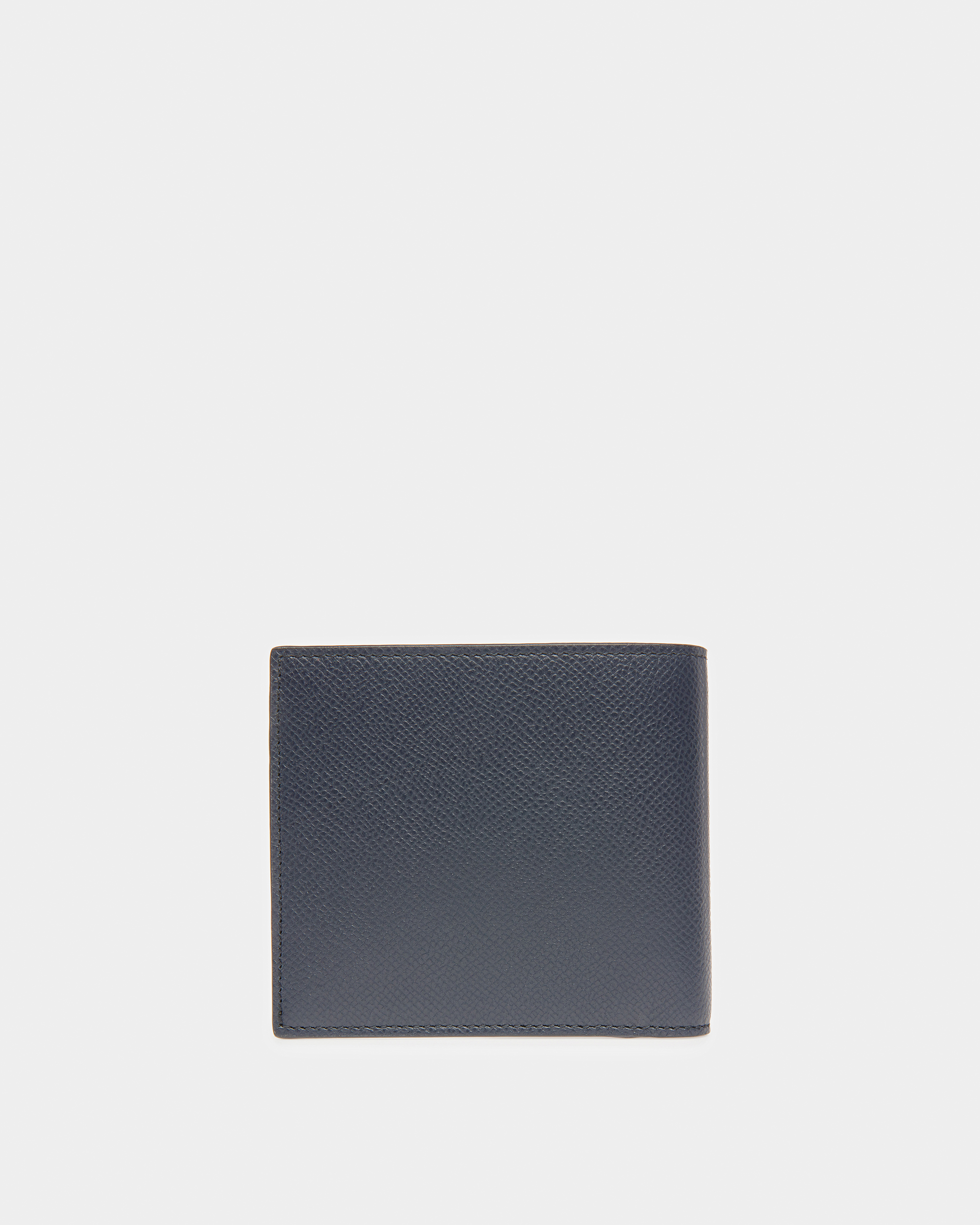 Brasai Leather Wallet In Midnight Blue And Light Blue