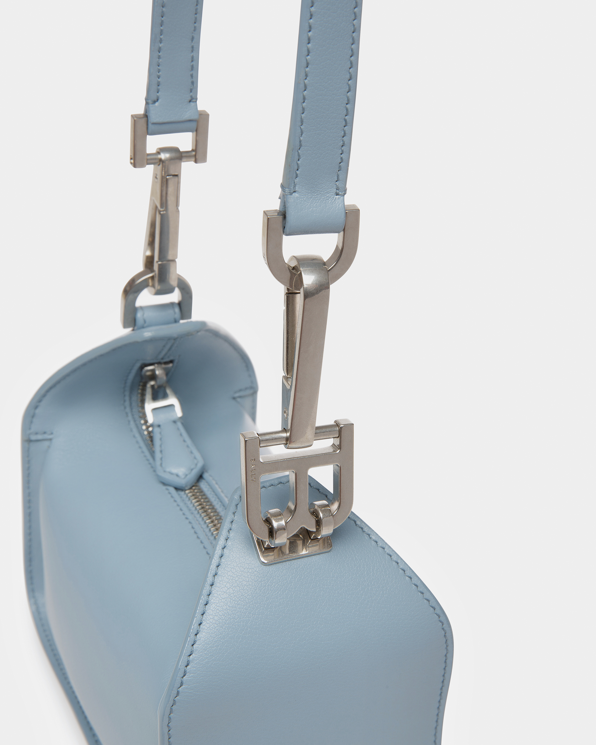 B-Hook XS Leather Minibag In Light Blue