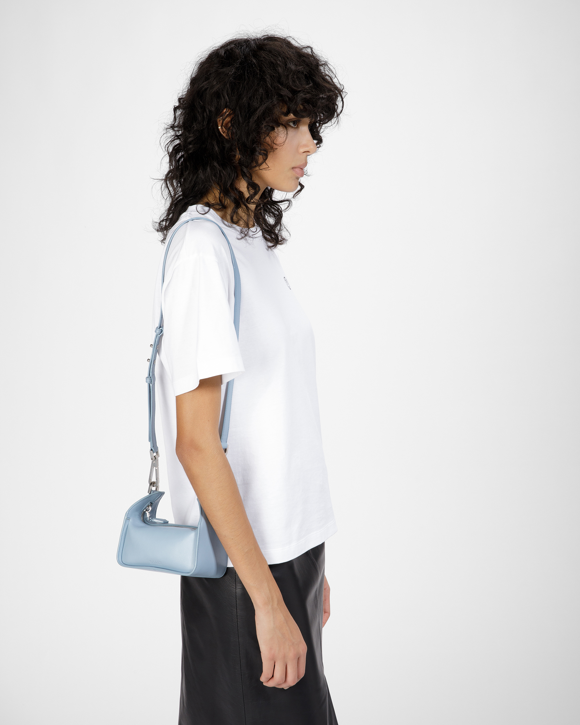 B-Hook XS Leather Minibag In Light Blue