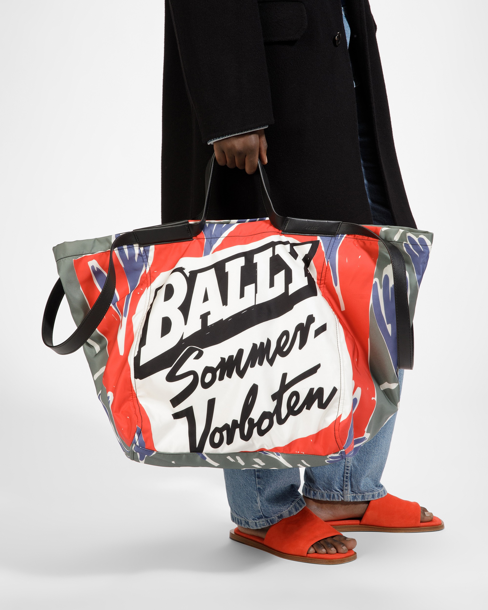Billboard Nylon And Fabric Tote In Sage