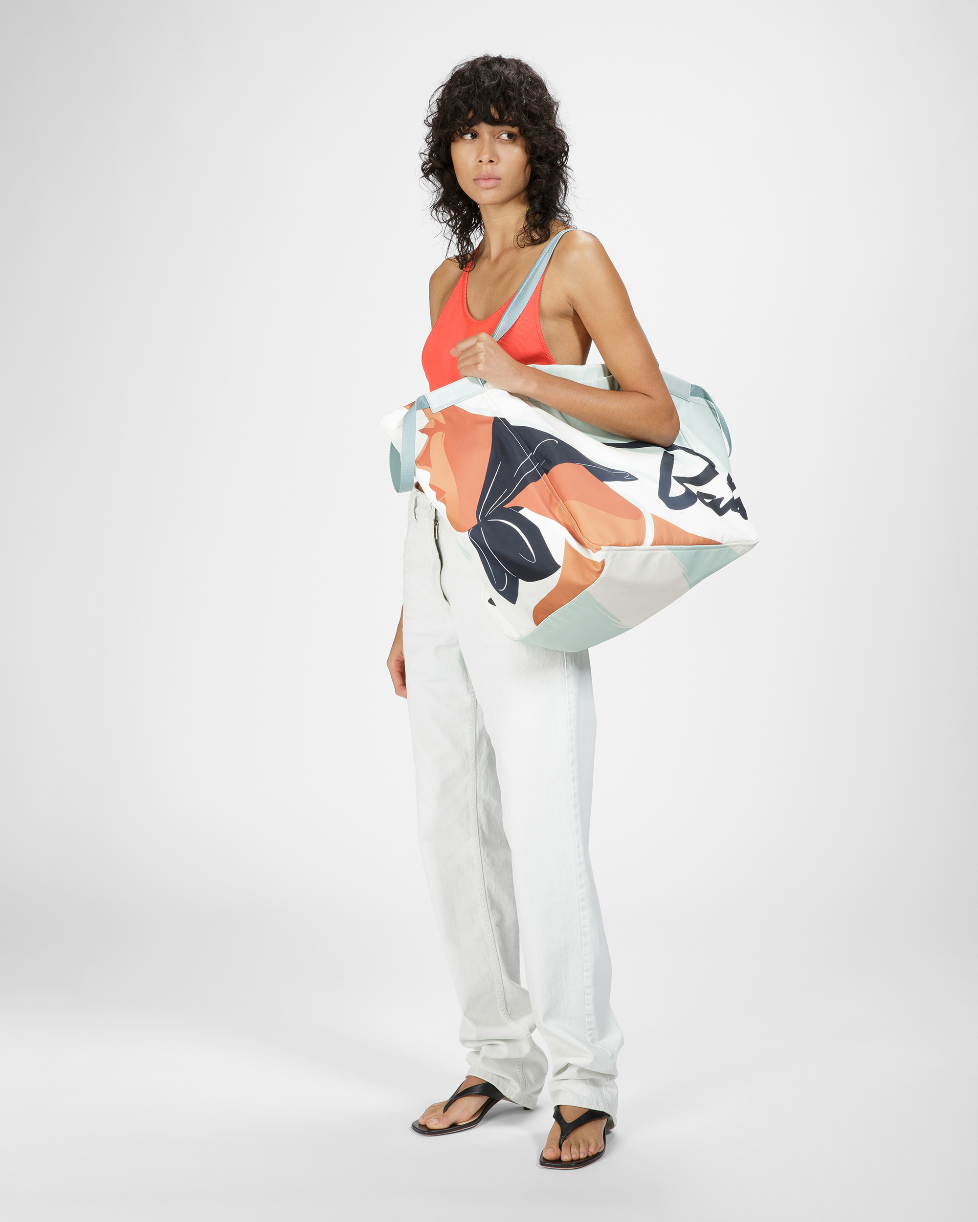 Billboard Nylon Tote In Blue