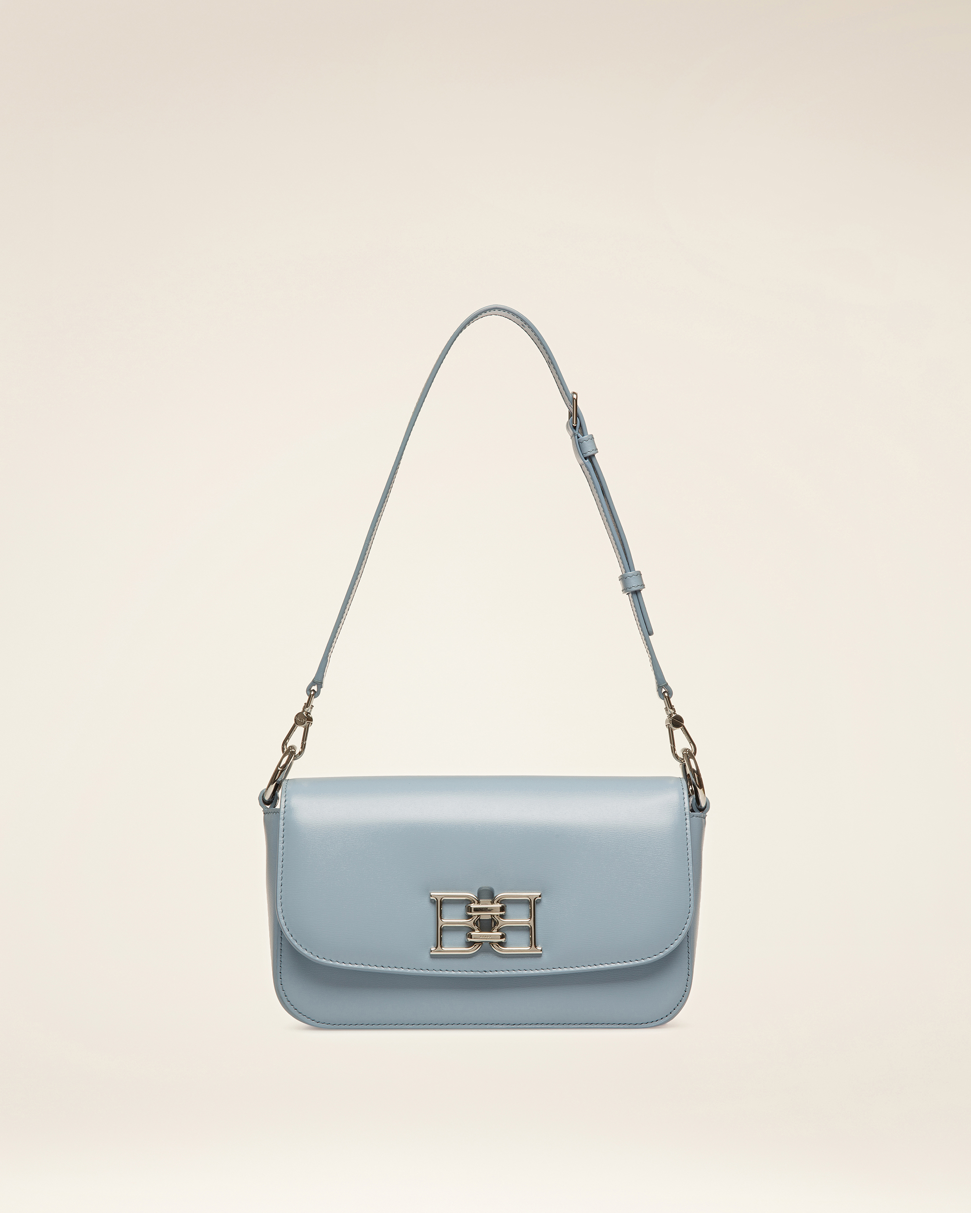 Brodye Leather Crossbody Bag In Light Blue