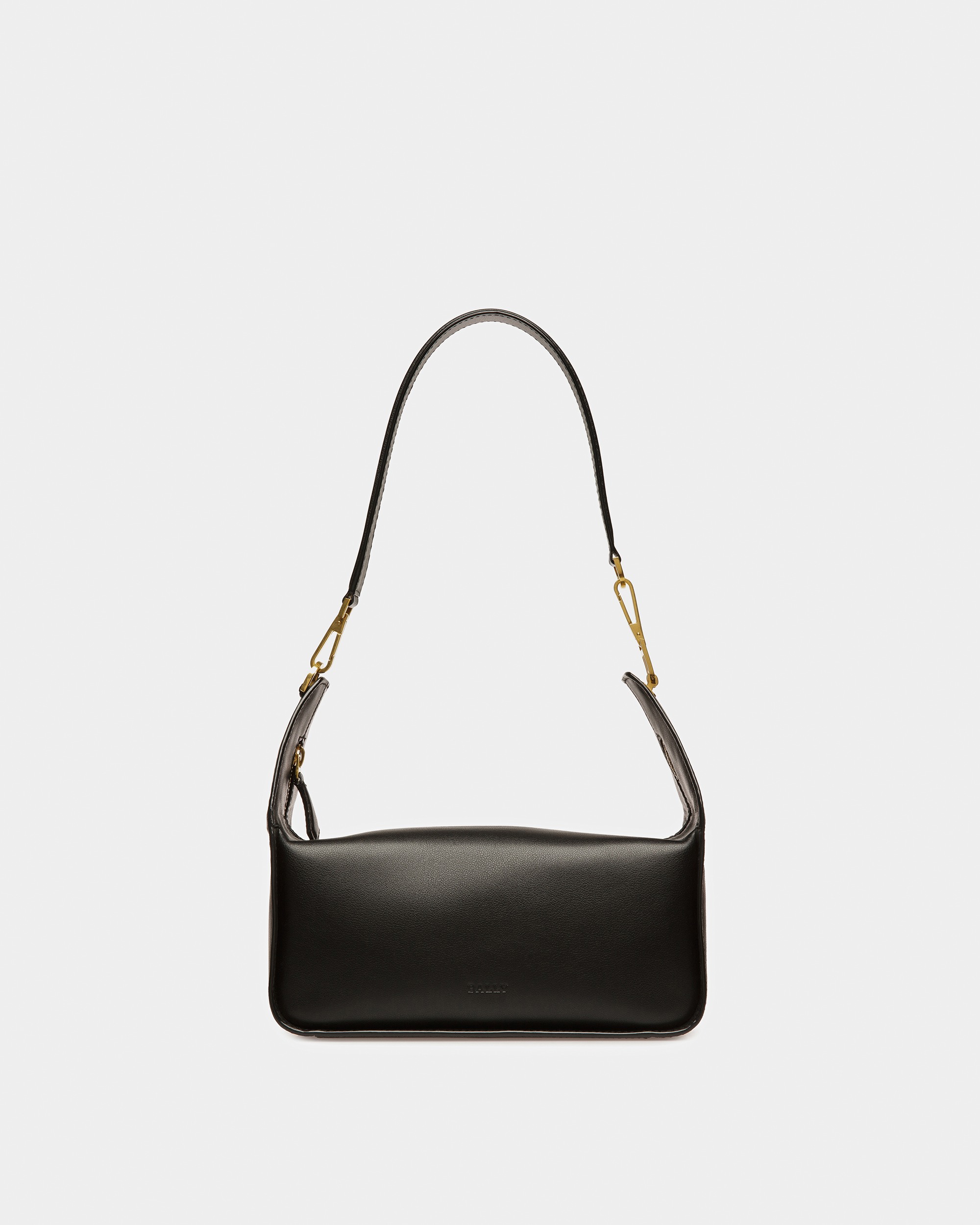 B-Hook Leather Shoulder Bag In Black